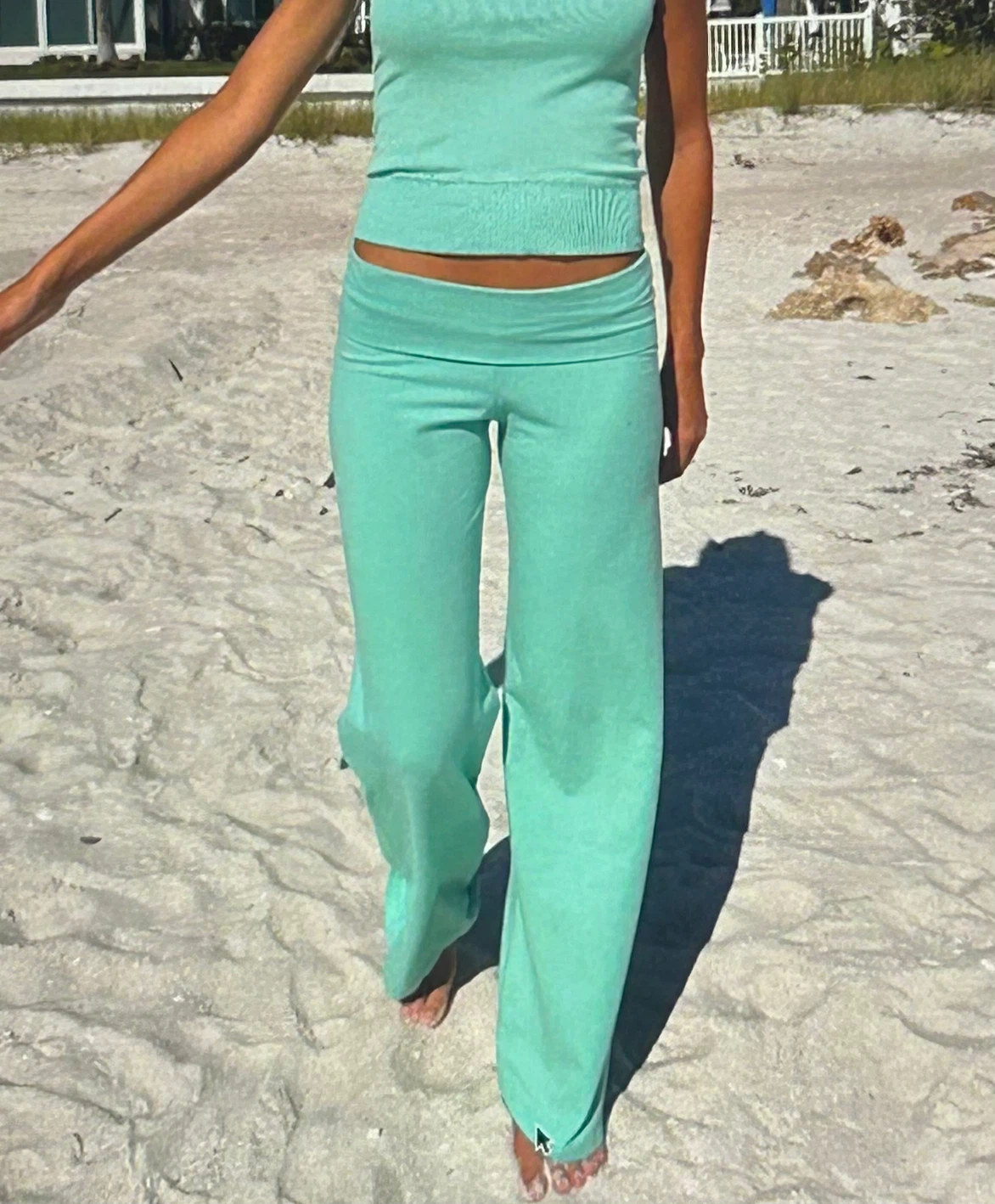 Priscilla Seafoam Teal Pants