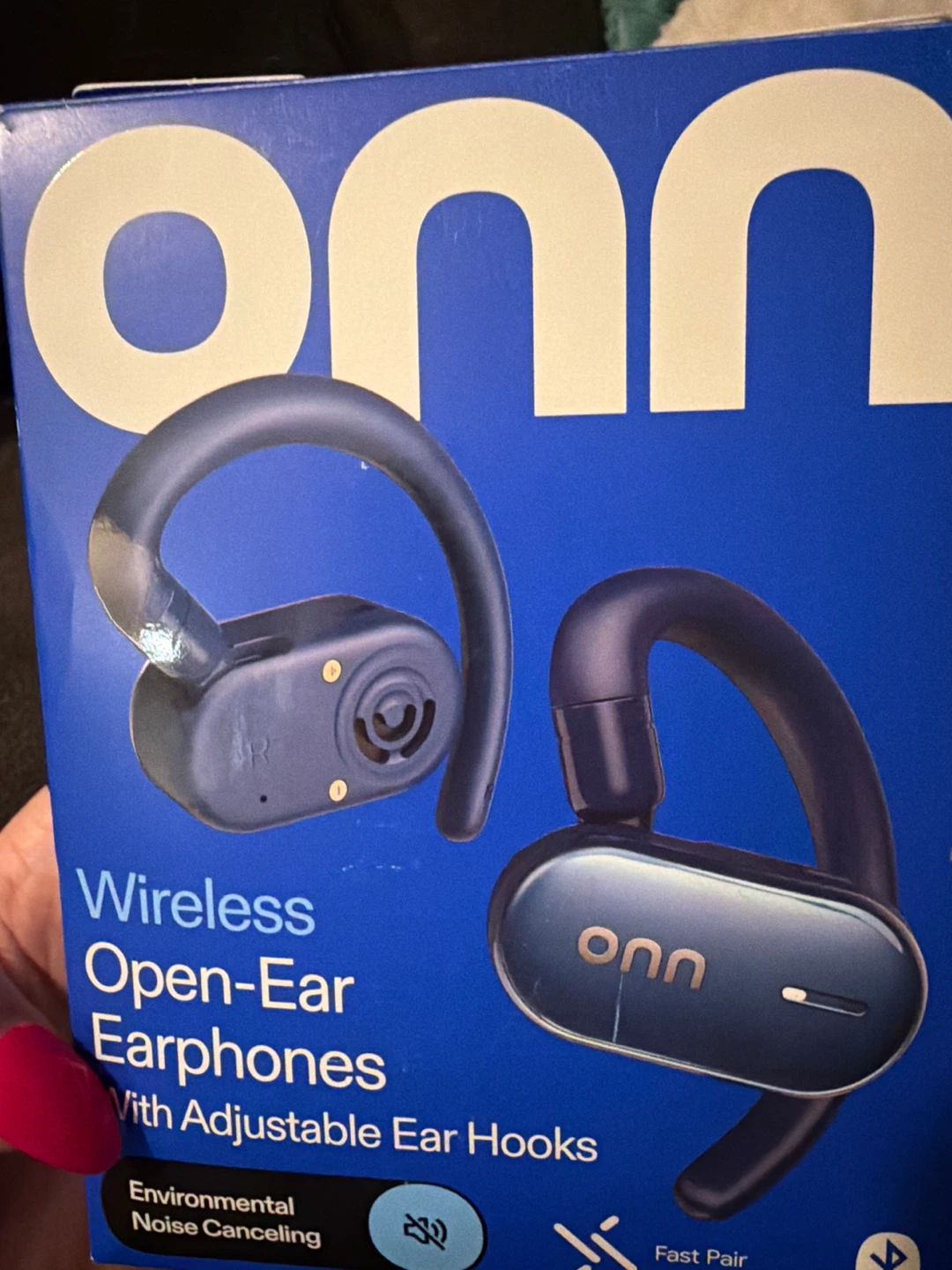 Onn Wireless Open-Ear Earphones with Adjustable Ear Hooks - photo 3
