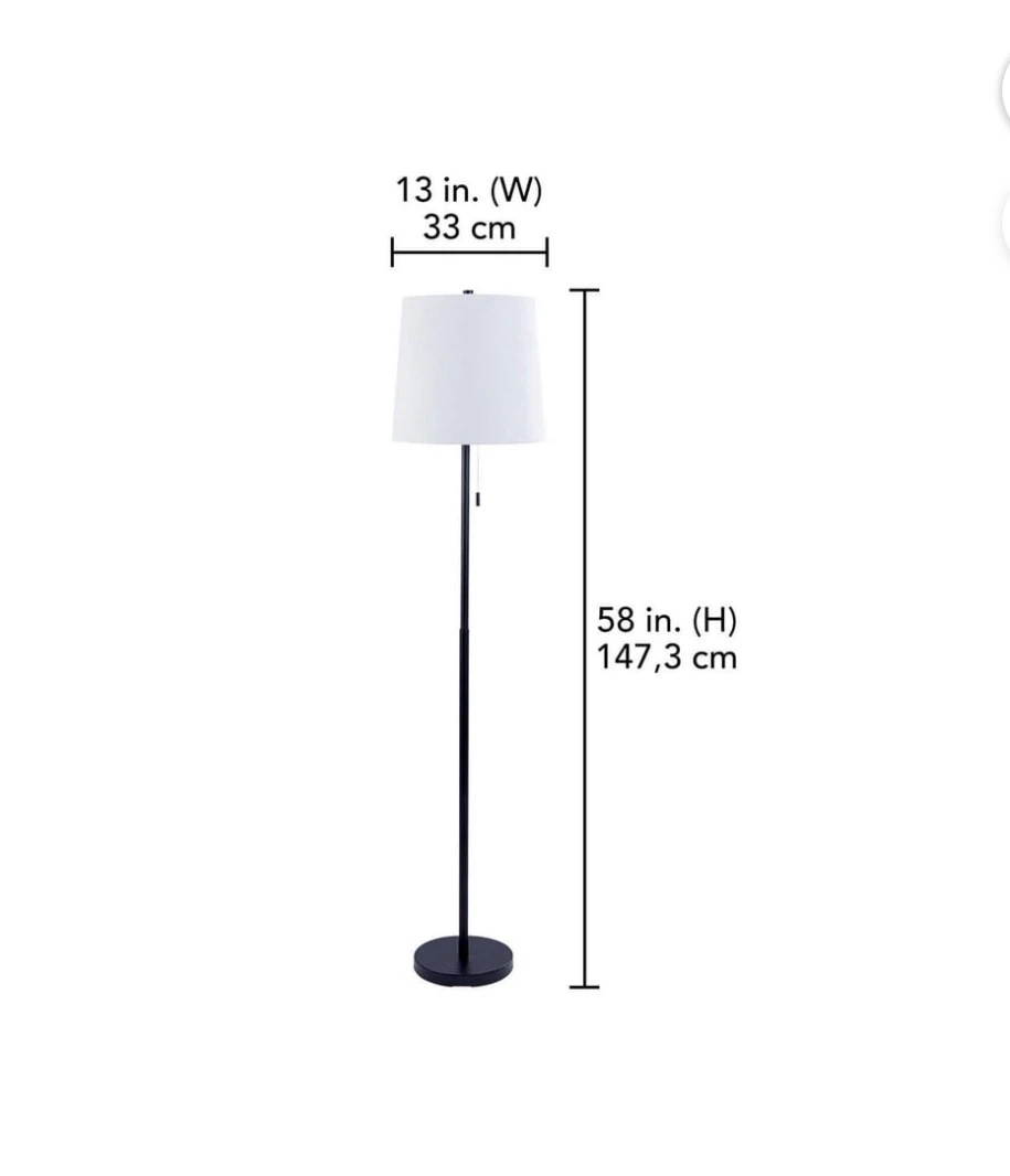 Brand New Hometrends Floor & Table Lamp Set 3pc - photo 3