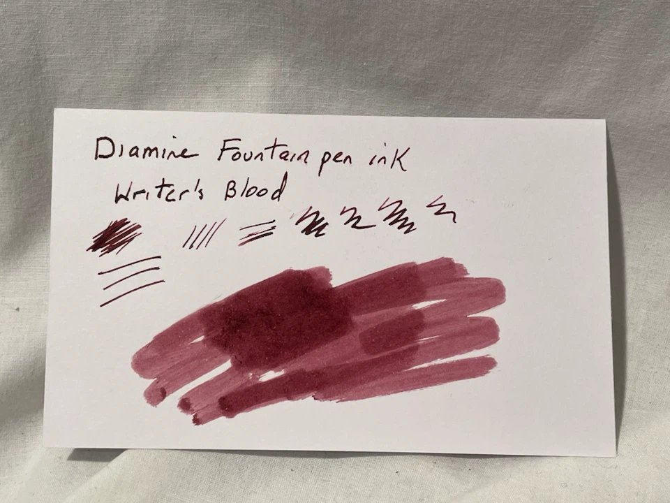 Diamine Fountain Pen Ink - Writer’s Blood - photo 4