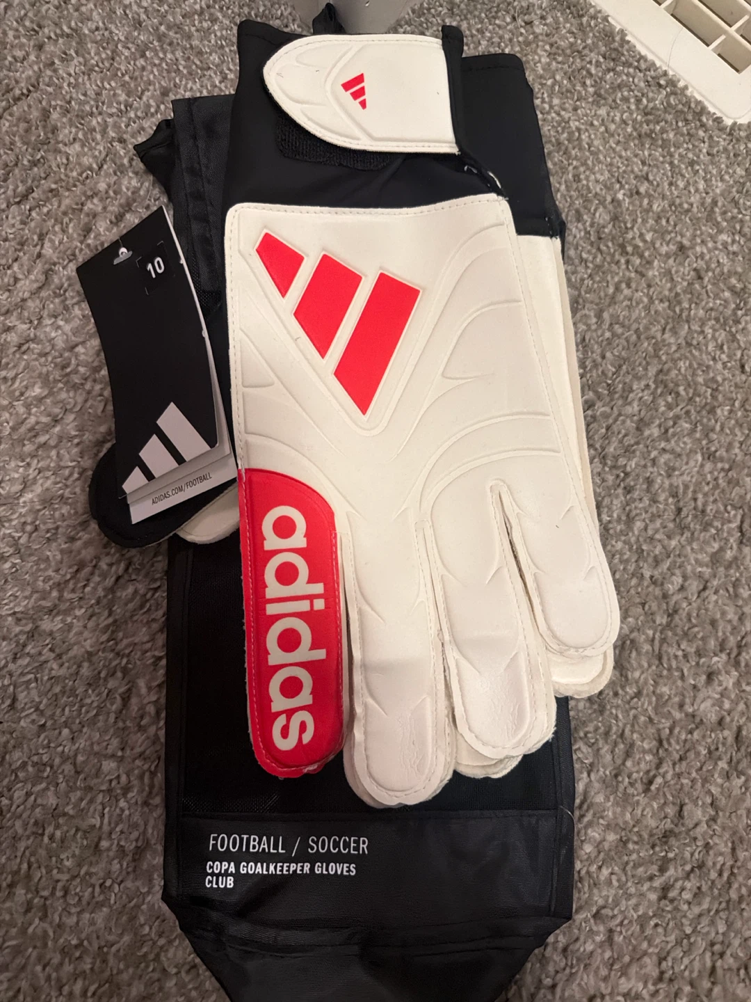 Adidas Goalkeeper Gloves Size 10