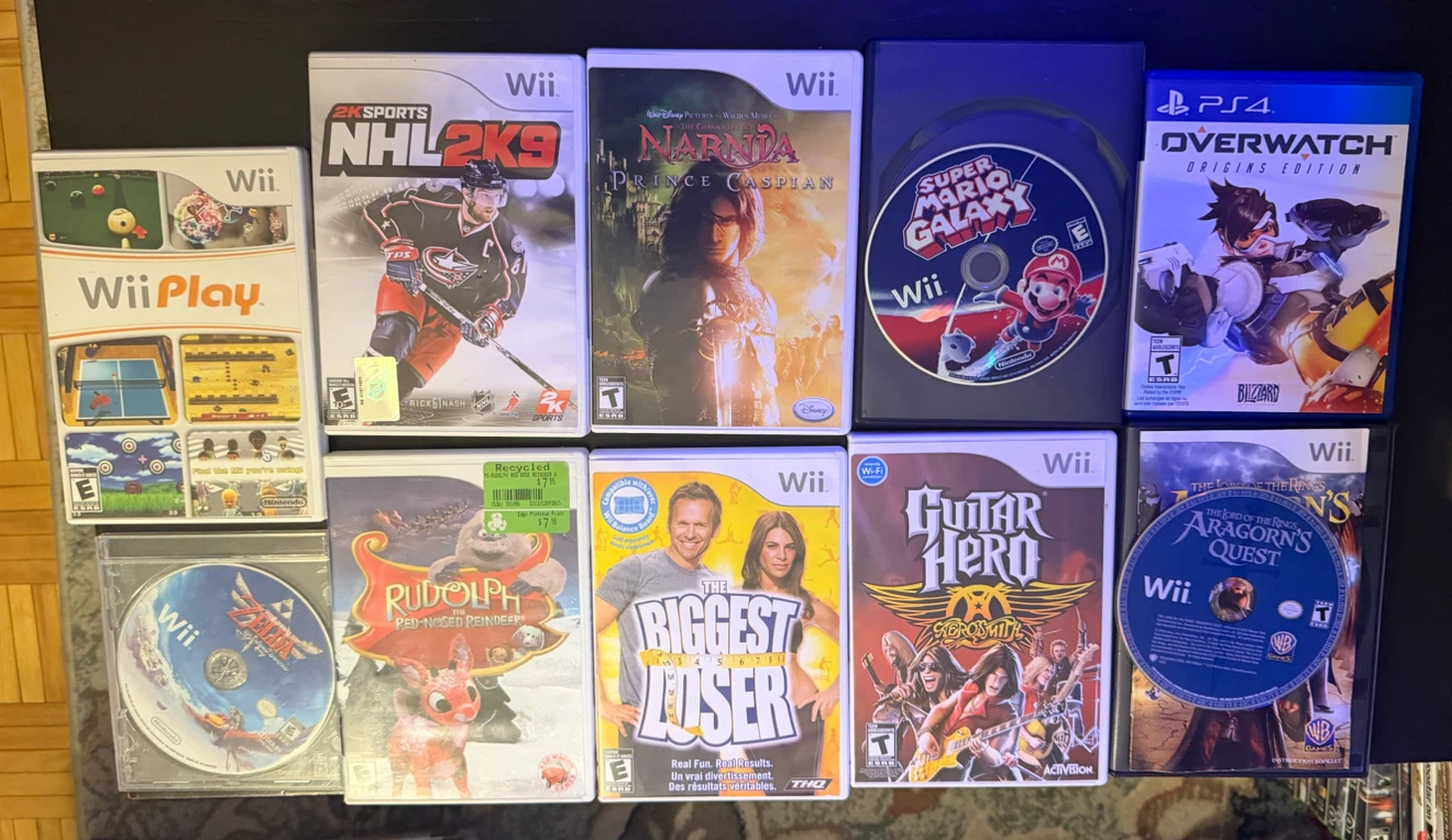 Nintendo Wii and PS4 video game bundle