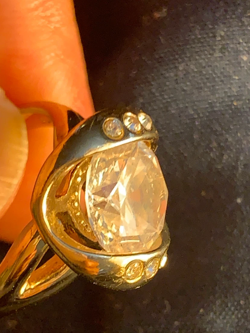 NRT Gold Tone Statement Ring Size 8 - photo 2