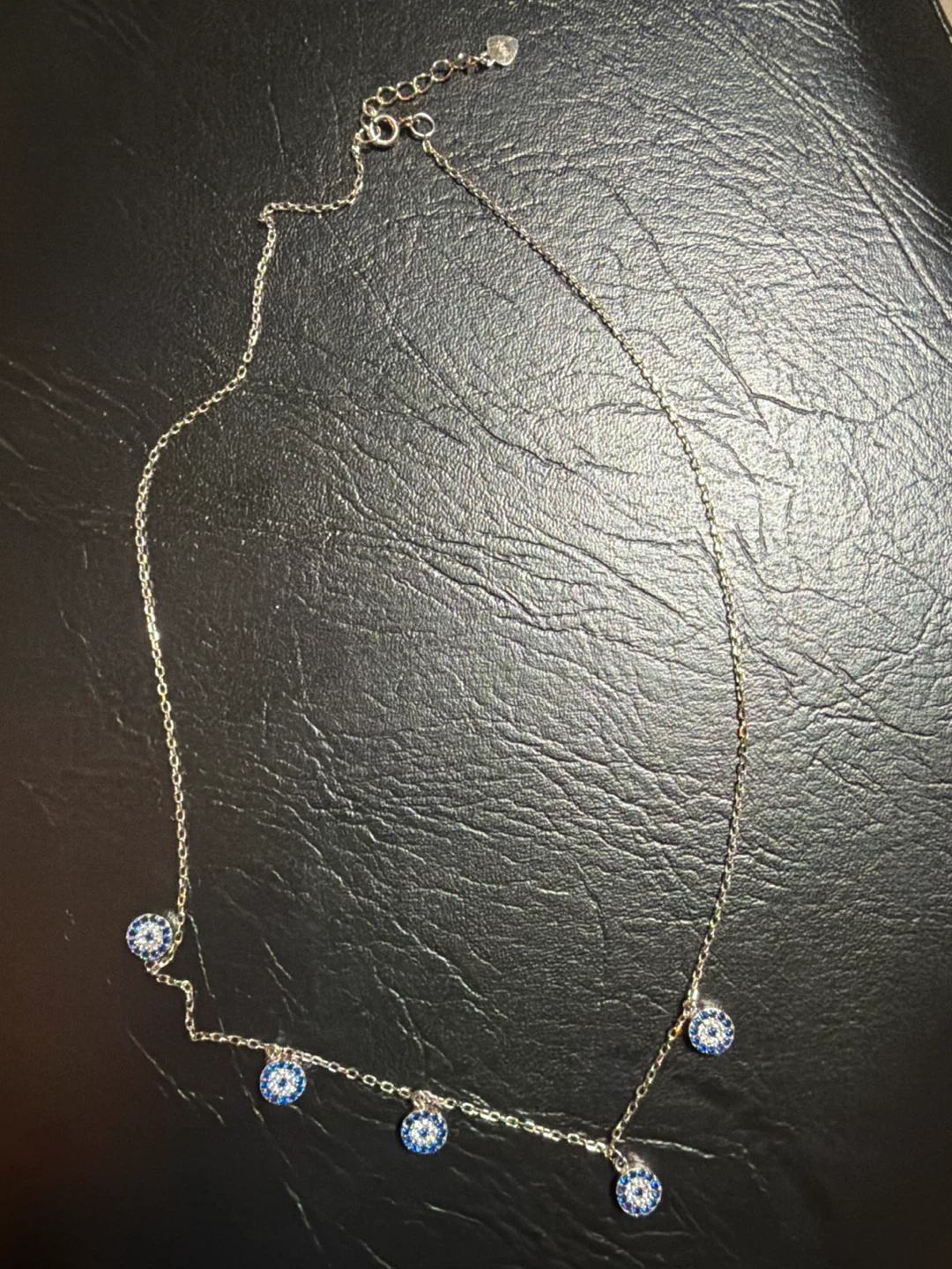 925 Sterling Silver Evil Eye Necklace