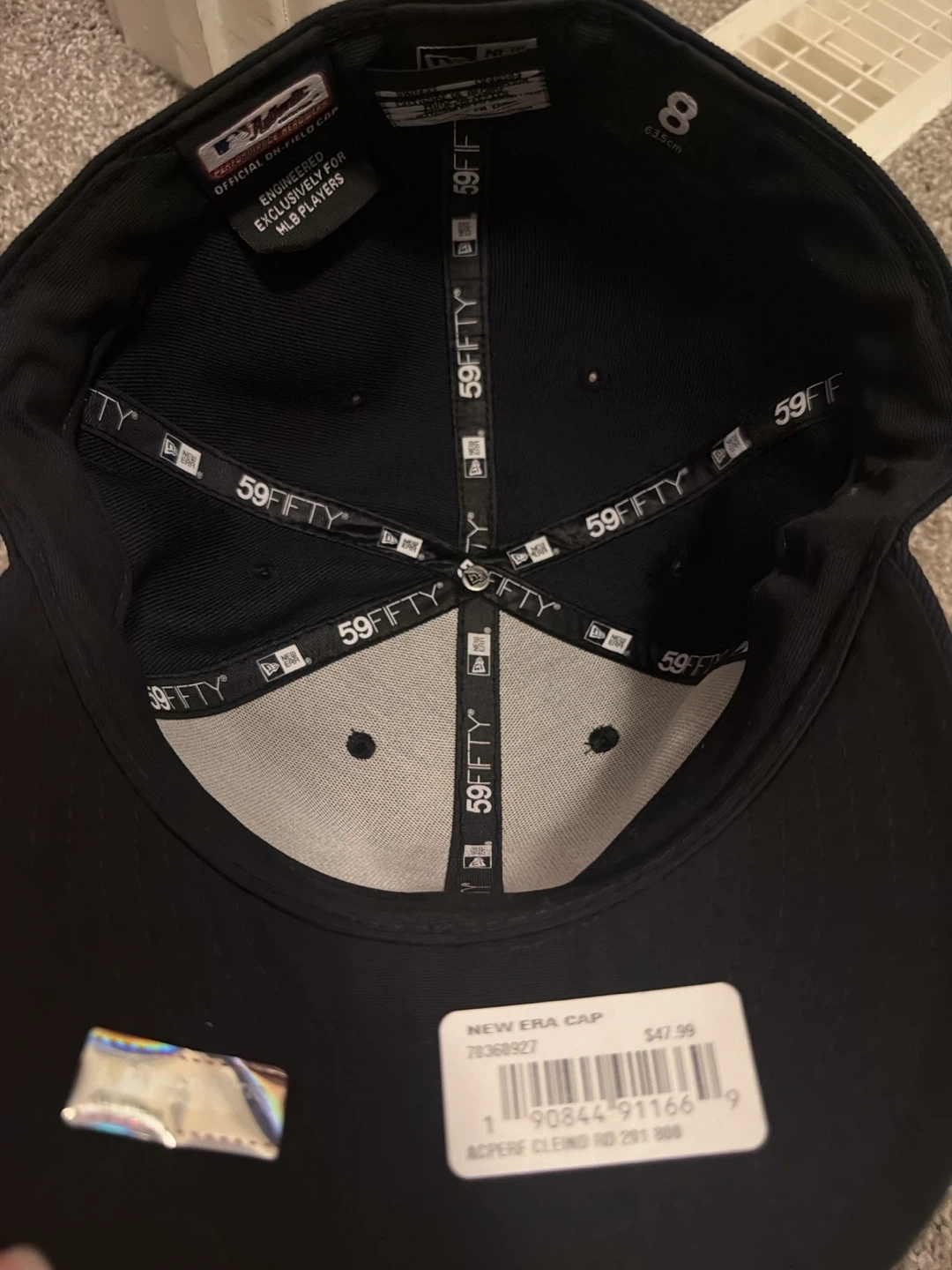 New Era 59FIFTY Cleveland Indians Fitted Cap Size 8 - photo 3