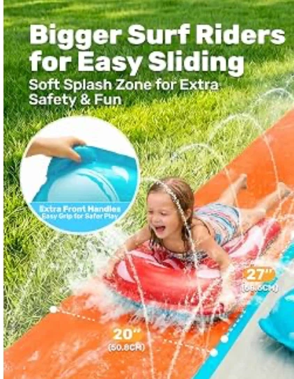 22.5 FT Double Water Slide