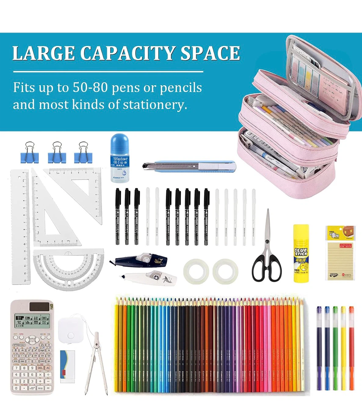 Pen Pencil Case - Turquoise - photo 4