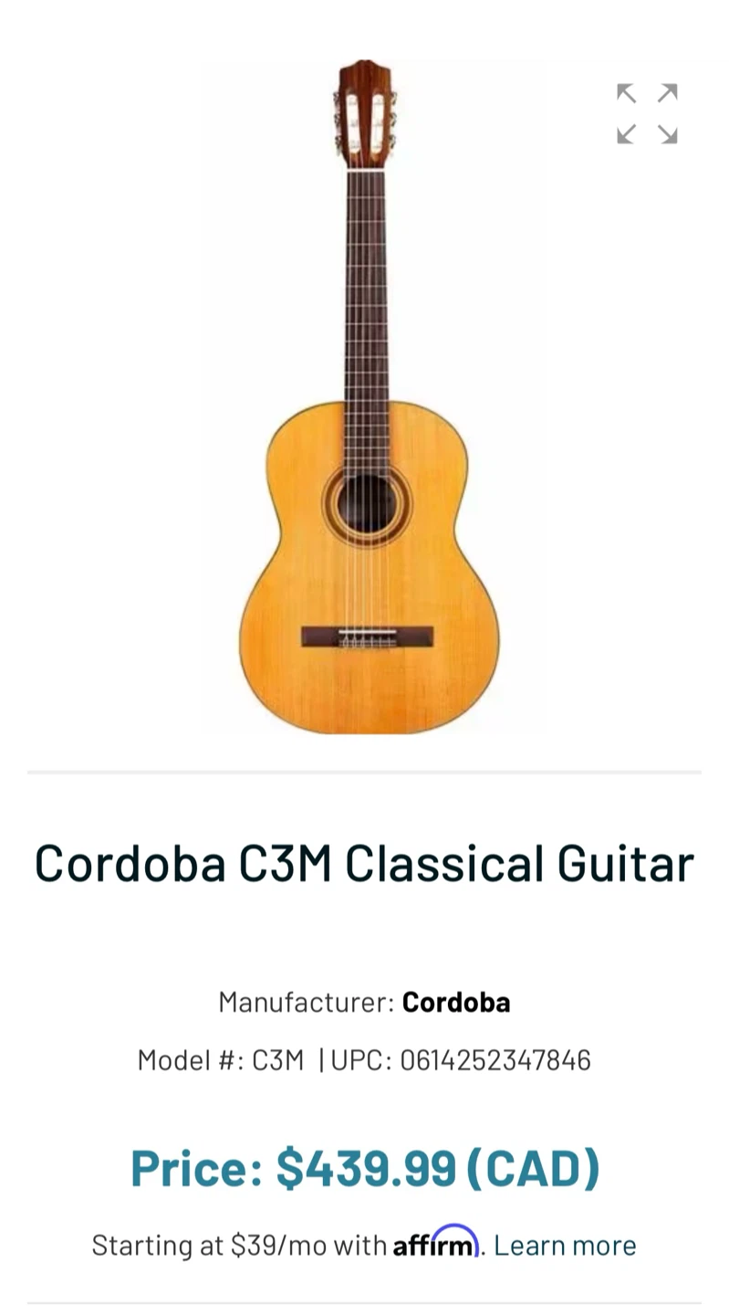 Cordoba C3M Classical Guitar - photo 2