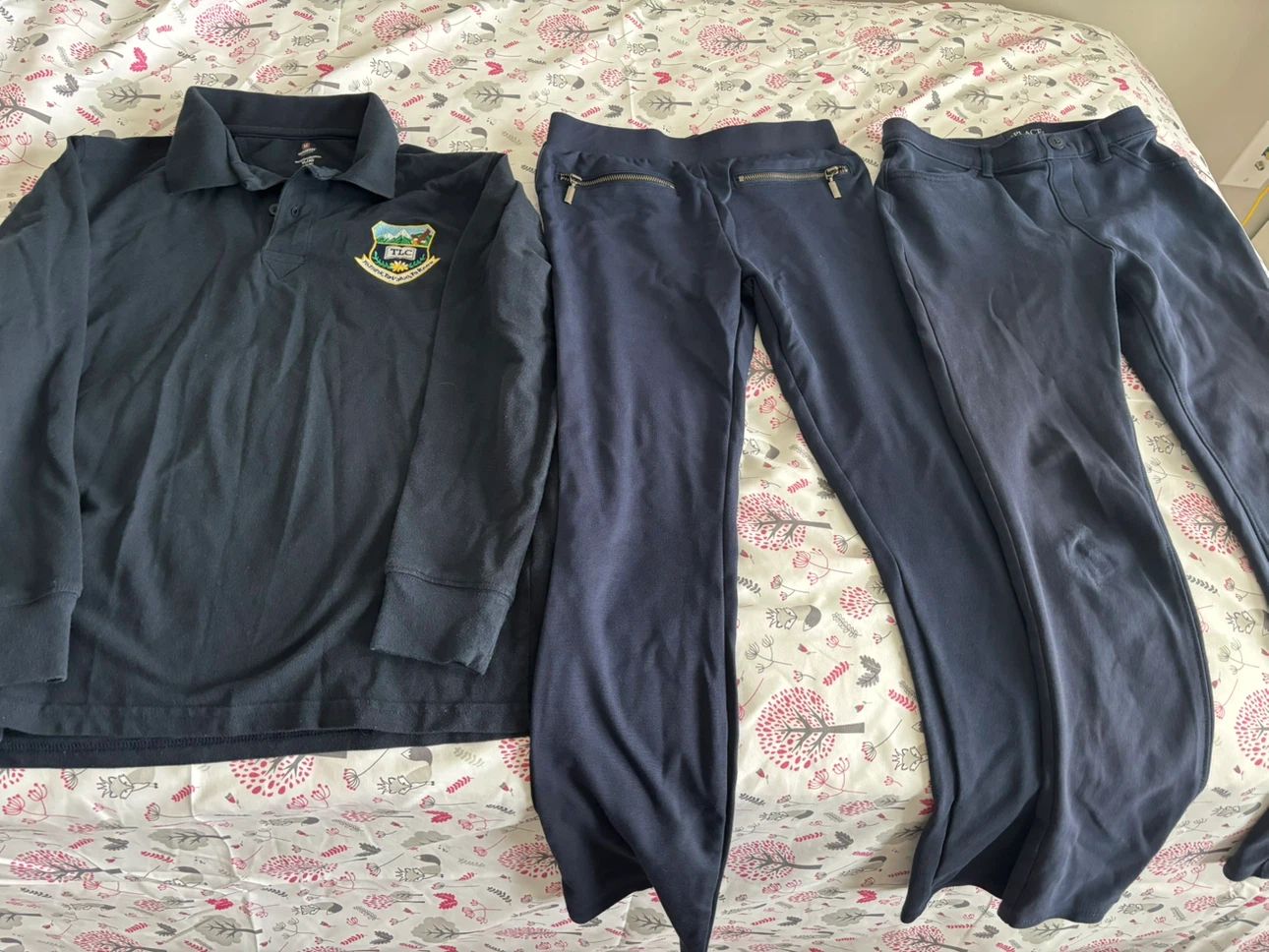 TLC uniform shirts and pants