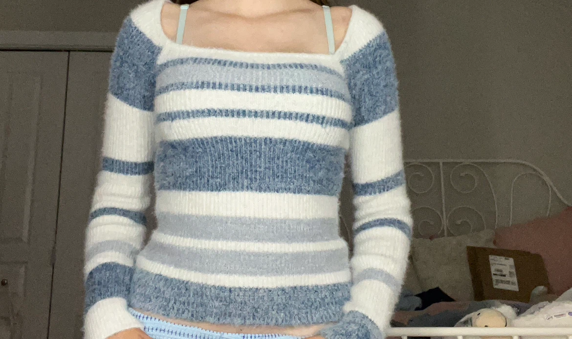 Striped Knit Sweater - photo 2