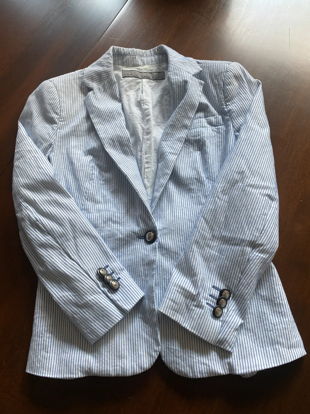 ZARA BASIC Striped Blazer