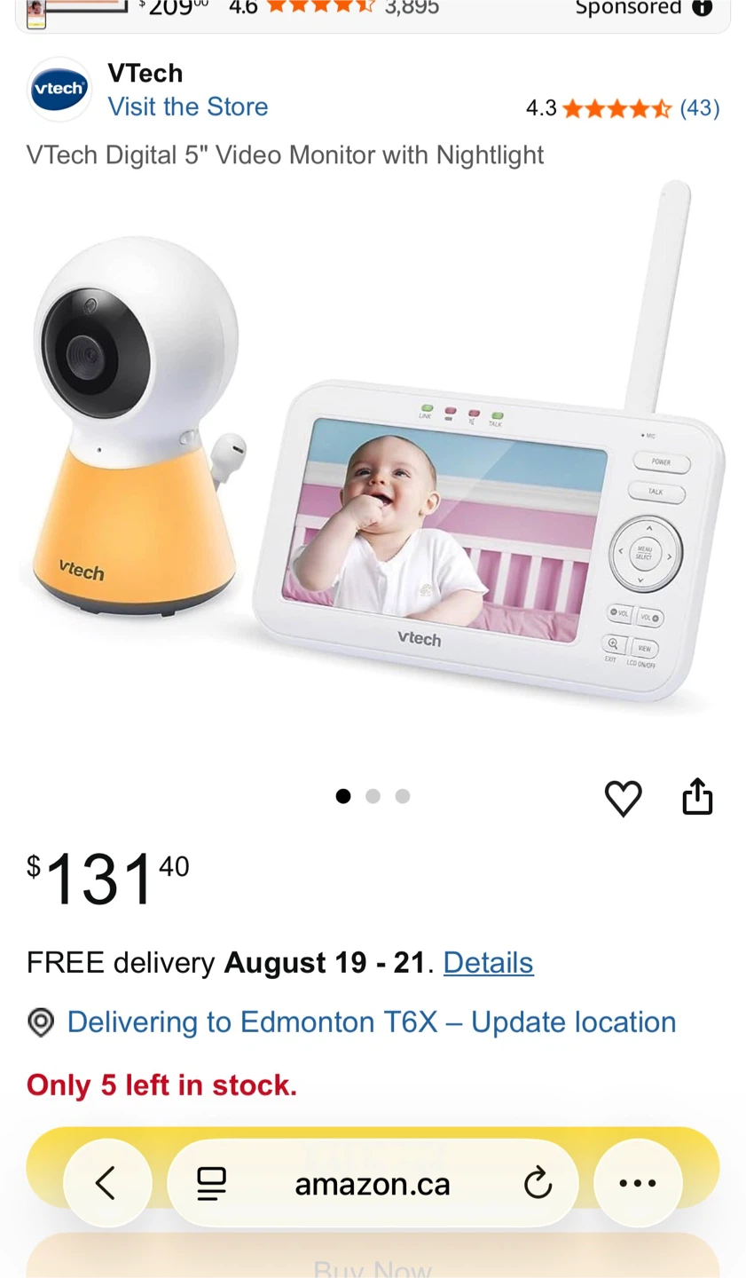 VTech 270 Degree Pan Video Monitor VM45255 - photo 3