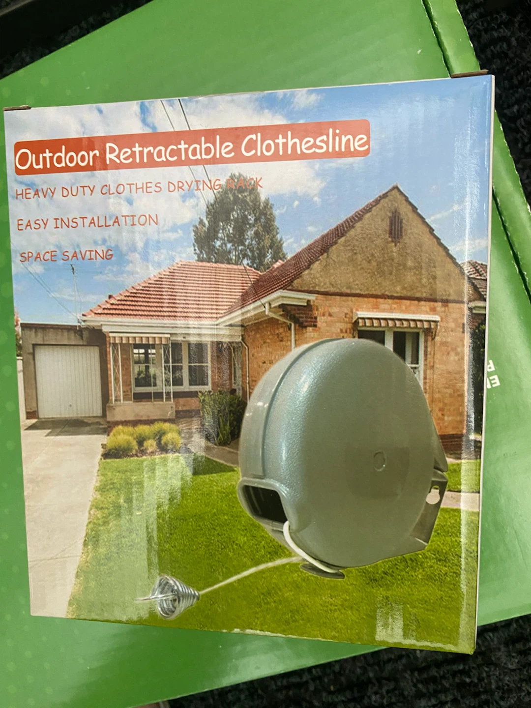 Outdoor Retractable Clothesline - Heavy Duty Clothes Drying