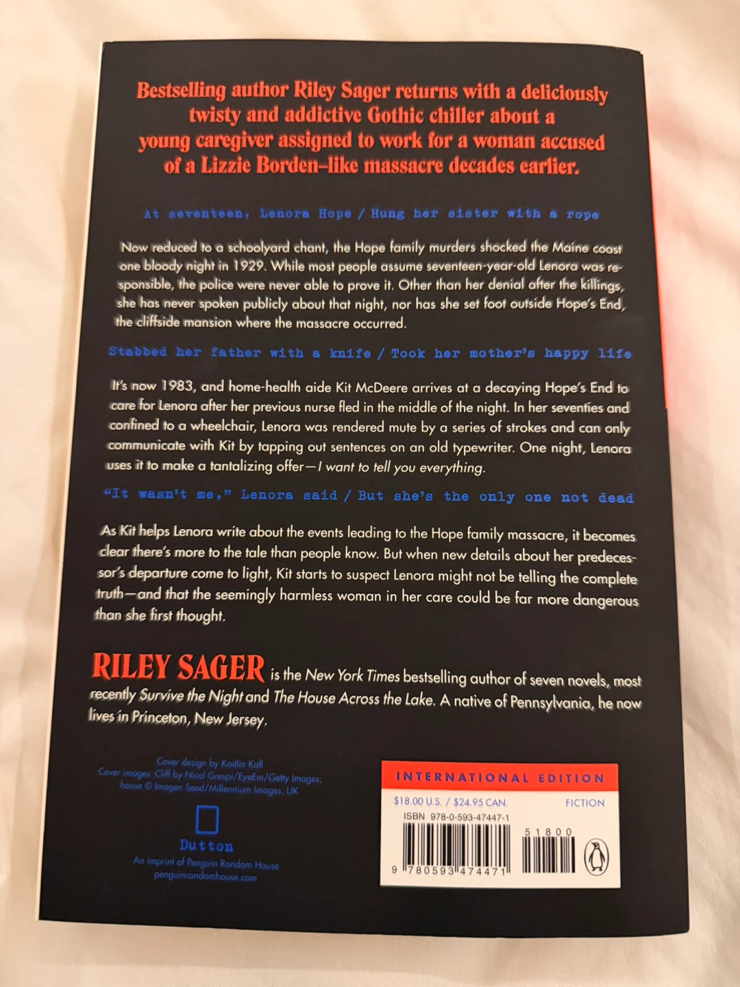 The Only One Left by Riley Sager - PRINTED IN USA! - photo 2