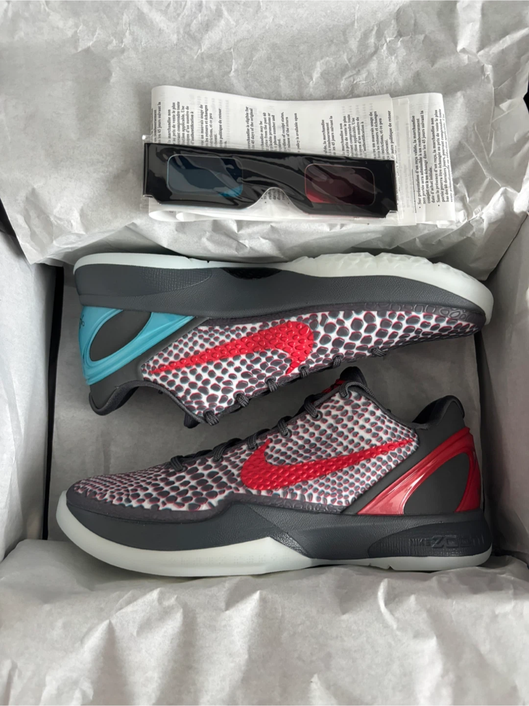 Kobe 6 ASG Hollywood 3D size 8