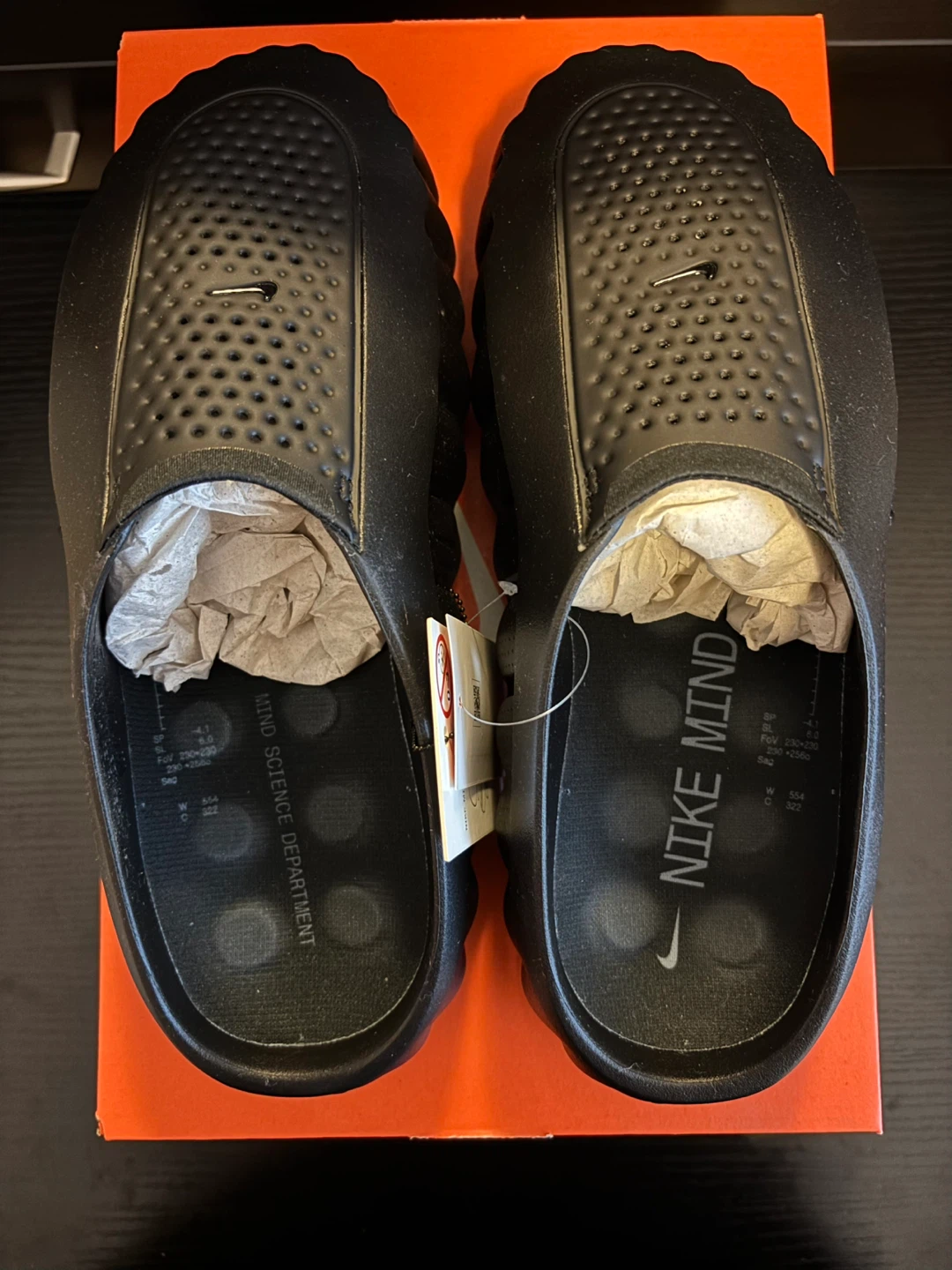 Nike Mind 001 Slide Triple Black size 11 Men’s/12 Women’s - photo 2