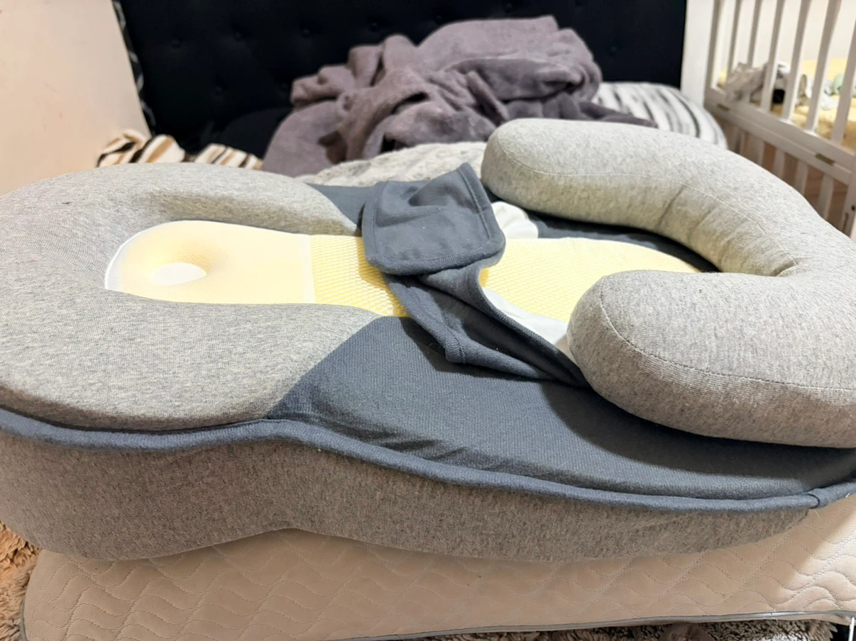 Grey Baby Lounger Pillow