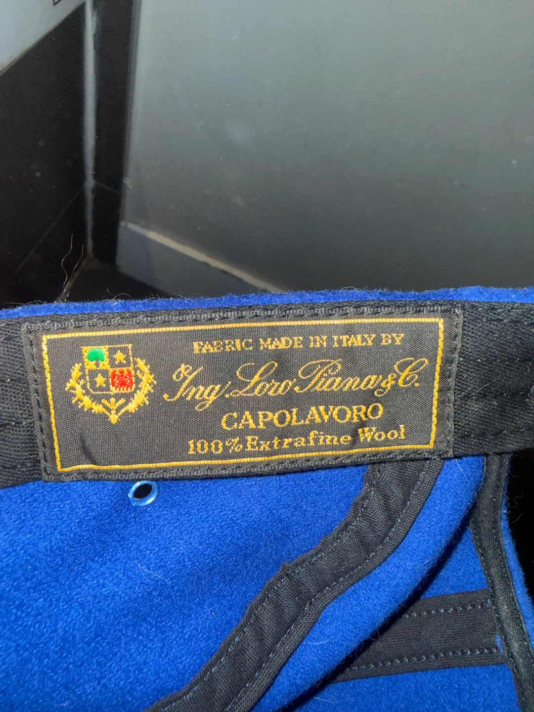 Supreme Loro Piana Wool Camp Cap Blue - photo 2