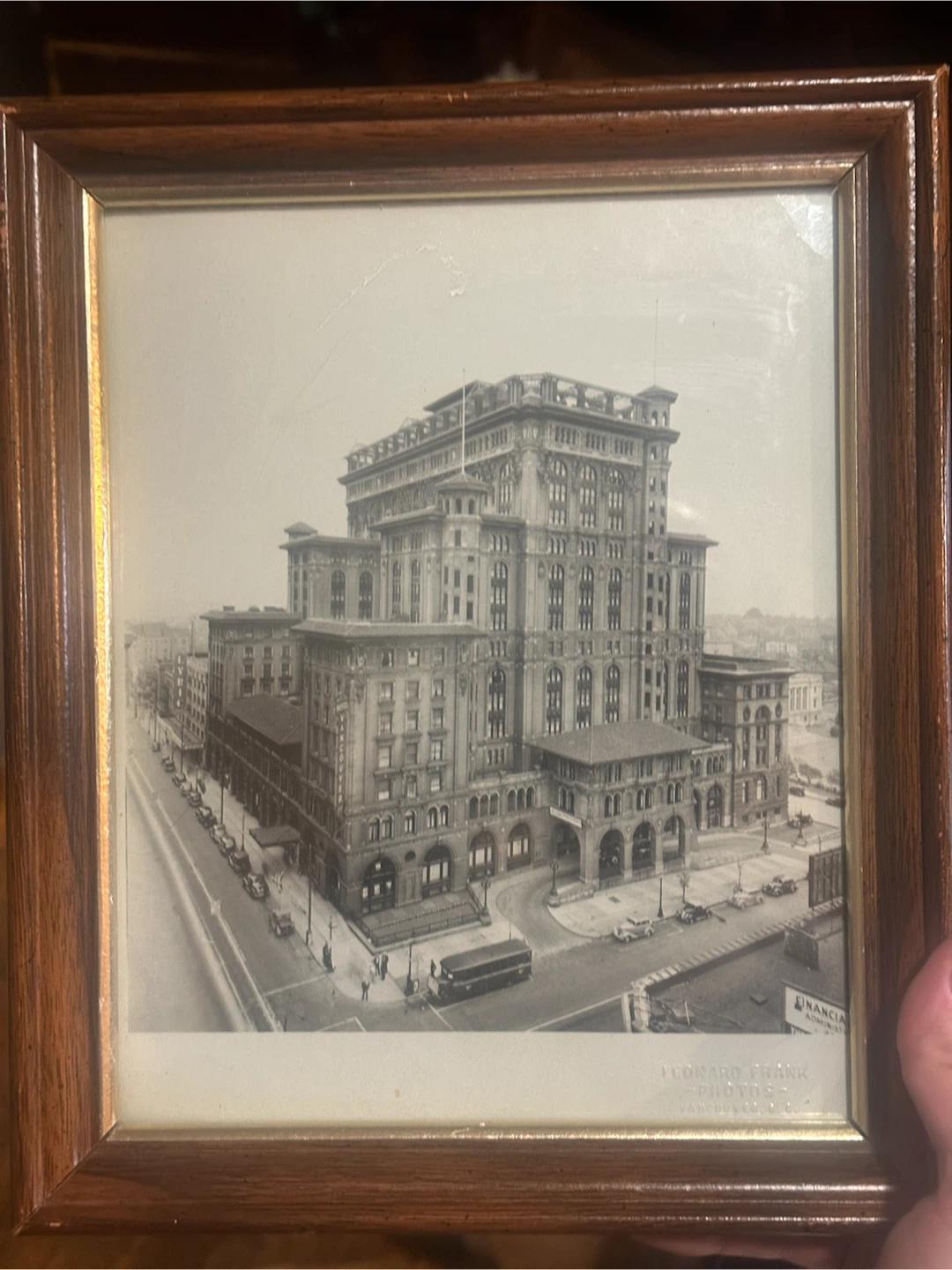 Vintage Leonard Frank Framed Photo: 2nd Hotel Vancouver