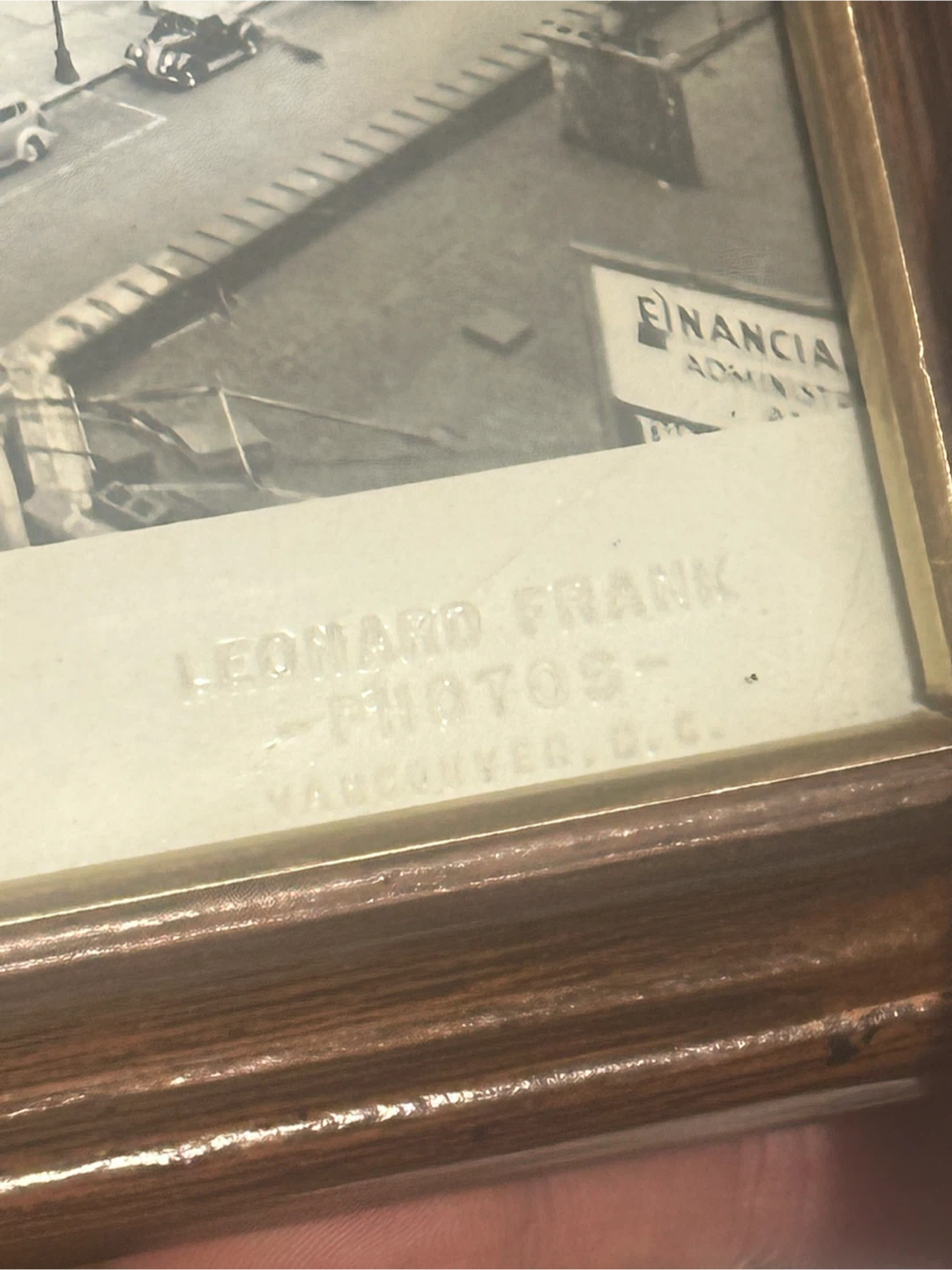 Vintage Leonard Frank Framed Photo: 2nd Hotel Vancouver - photo 2