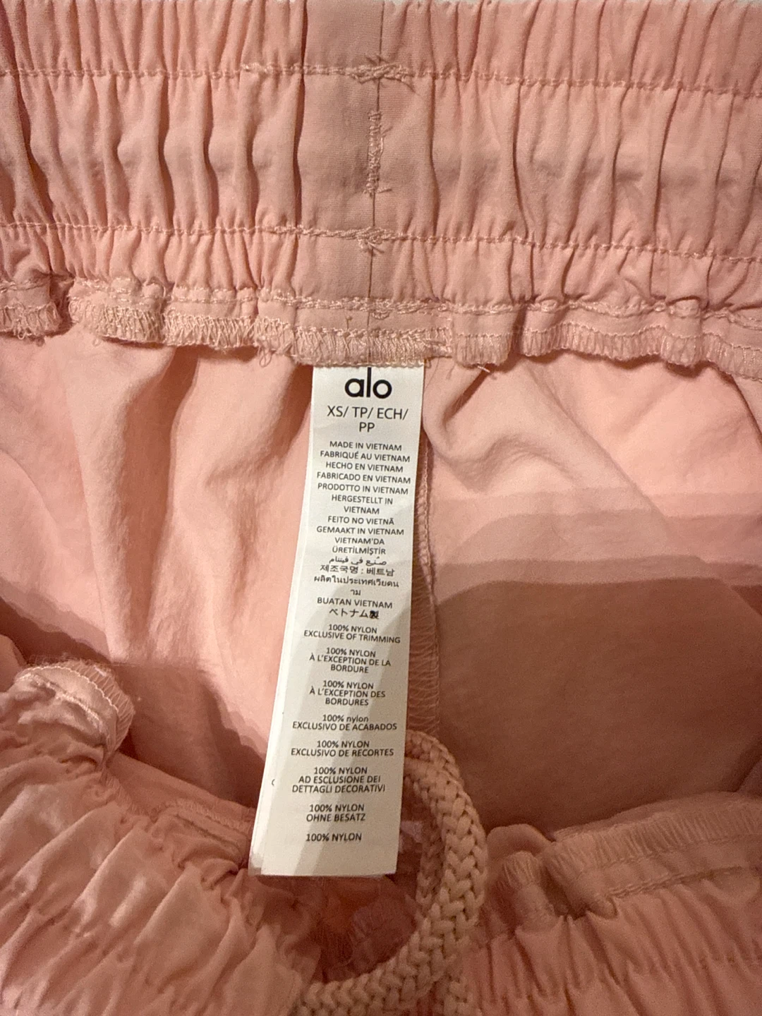 ALO Pink Nylon Running Shorts XS - photo 2