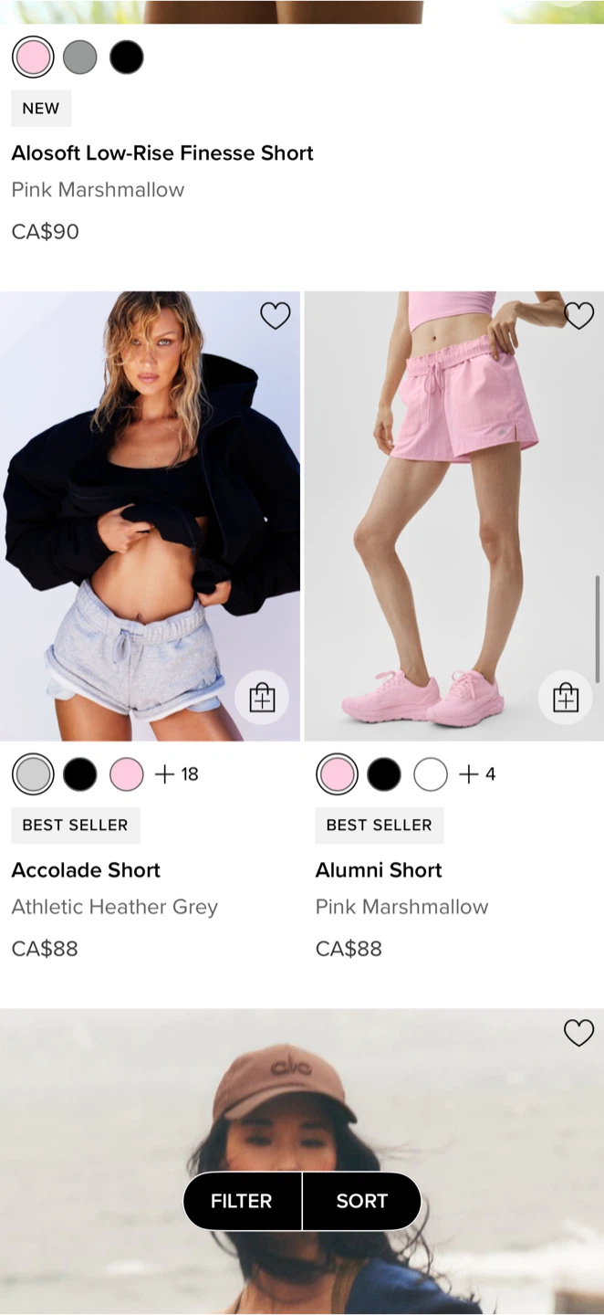 ALO Pink Nylon Running Shorts XS - photo 4