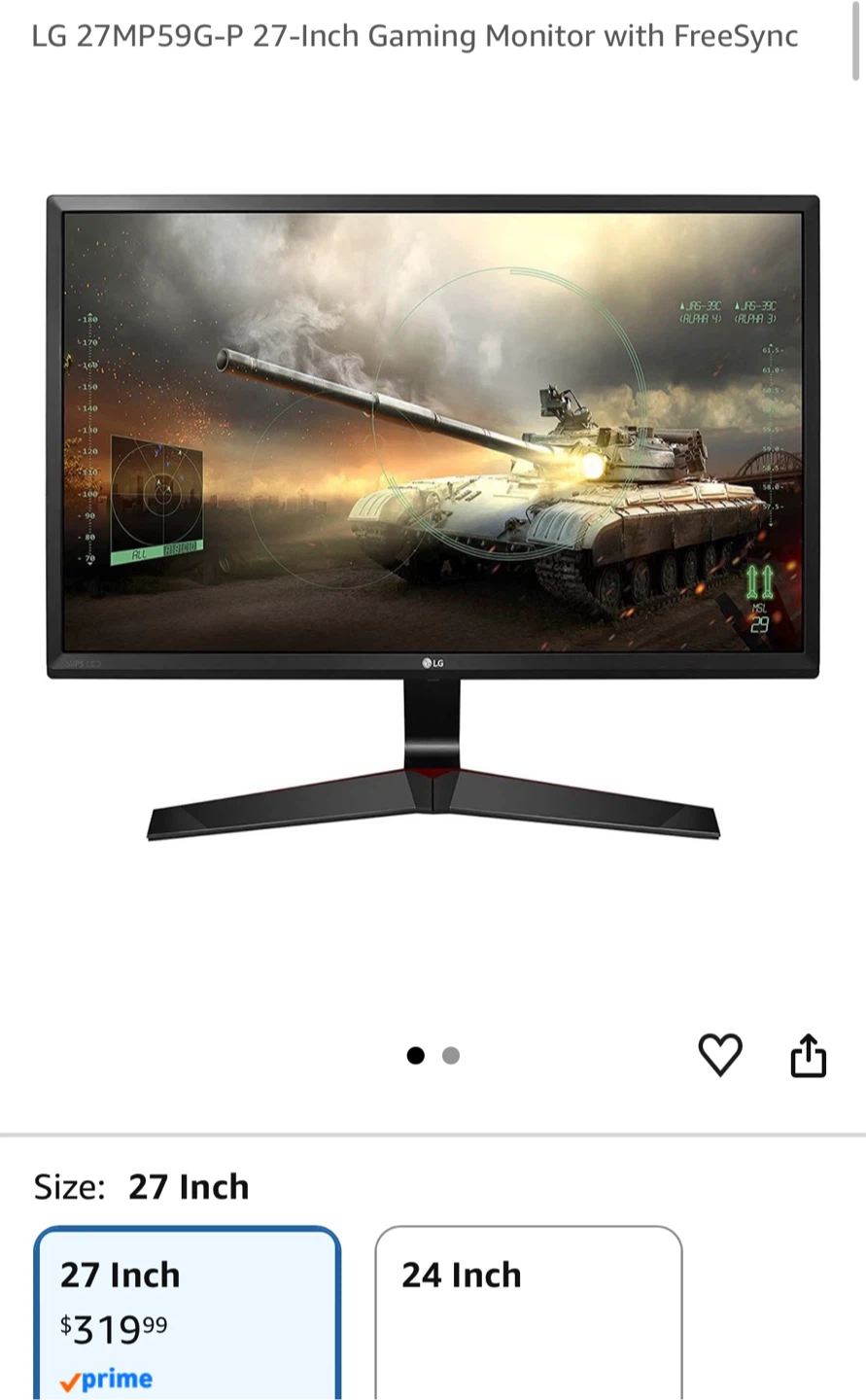 LG 27-Inch Gaming Monitor - photo 2