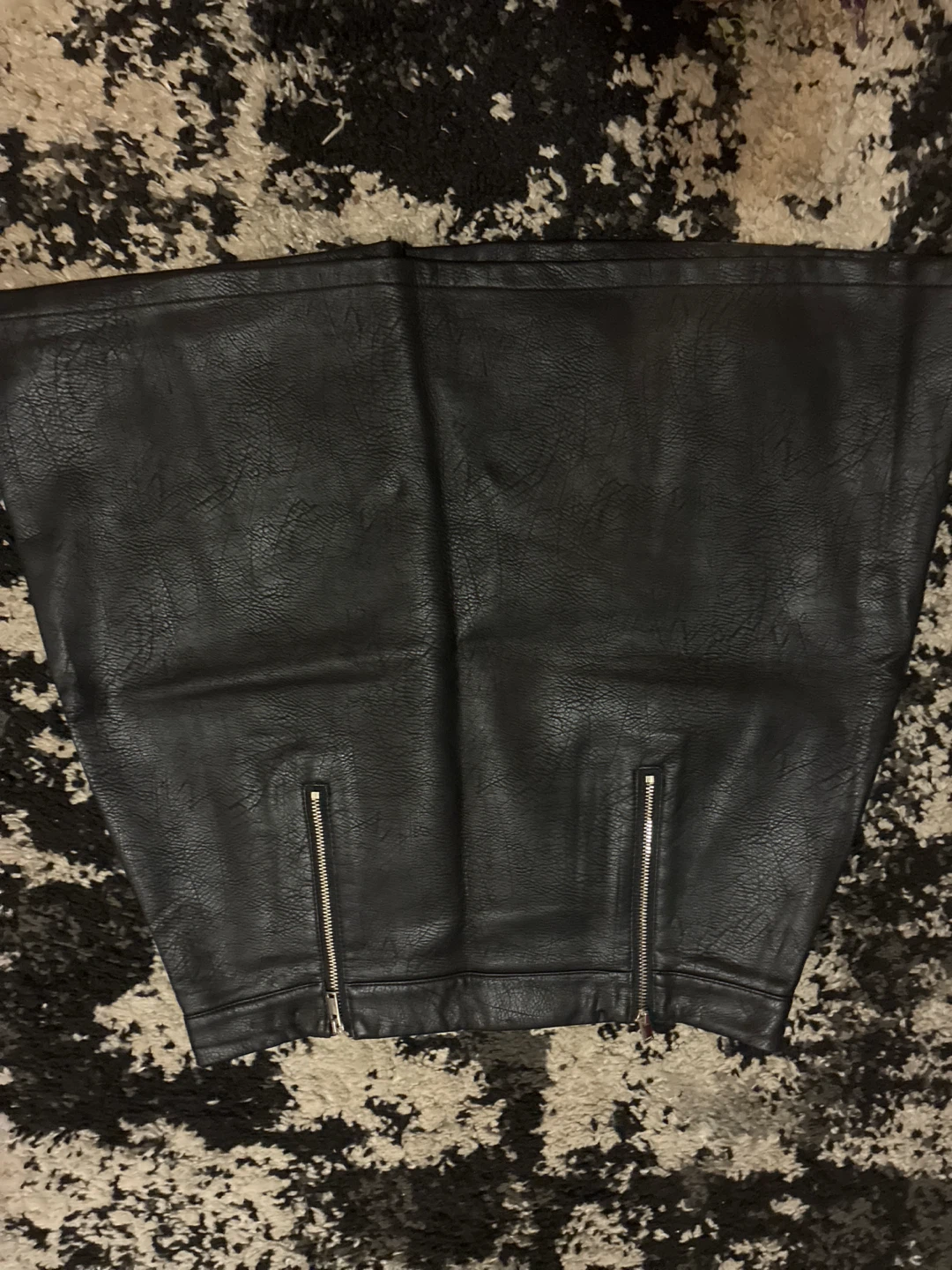 Zara Basic Faux Leather Skirt - photo 2