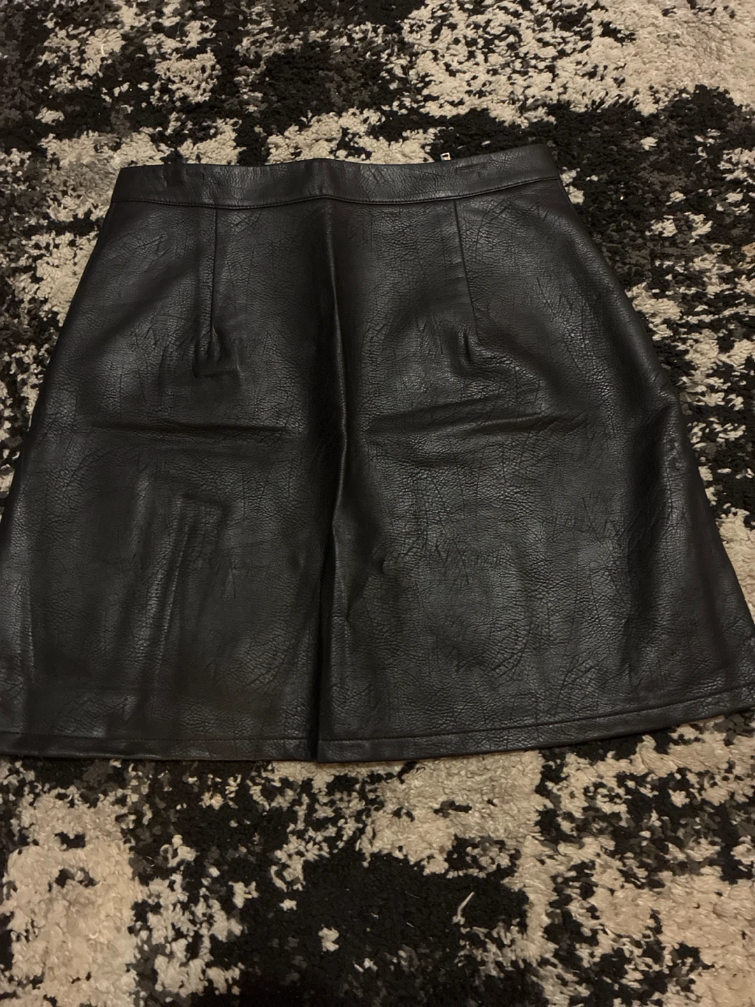 Zara Basic Faux Leather Skirt - photo 3