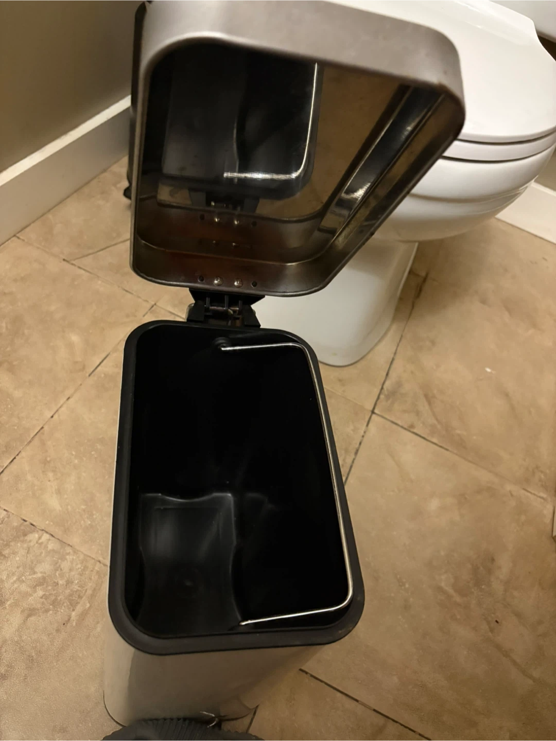 White Step Trash Can - photo 3