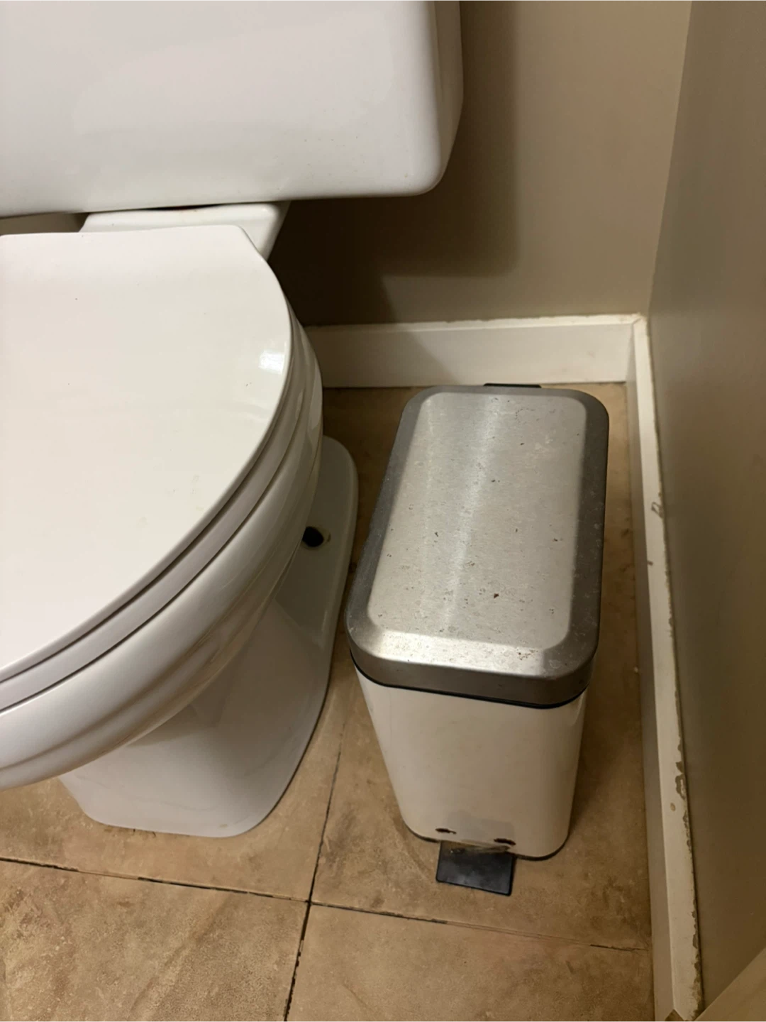 White Step Trash Can - photo 4