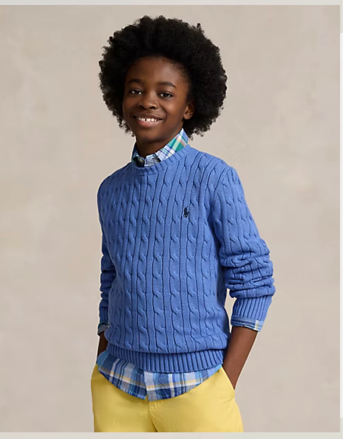 Ralph Lauren Boys Cable-Knit Cotton Sweater - photo 3