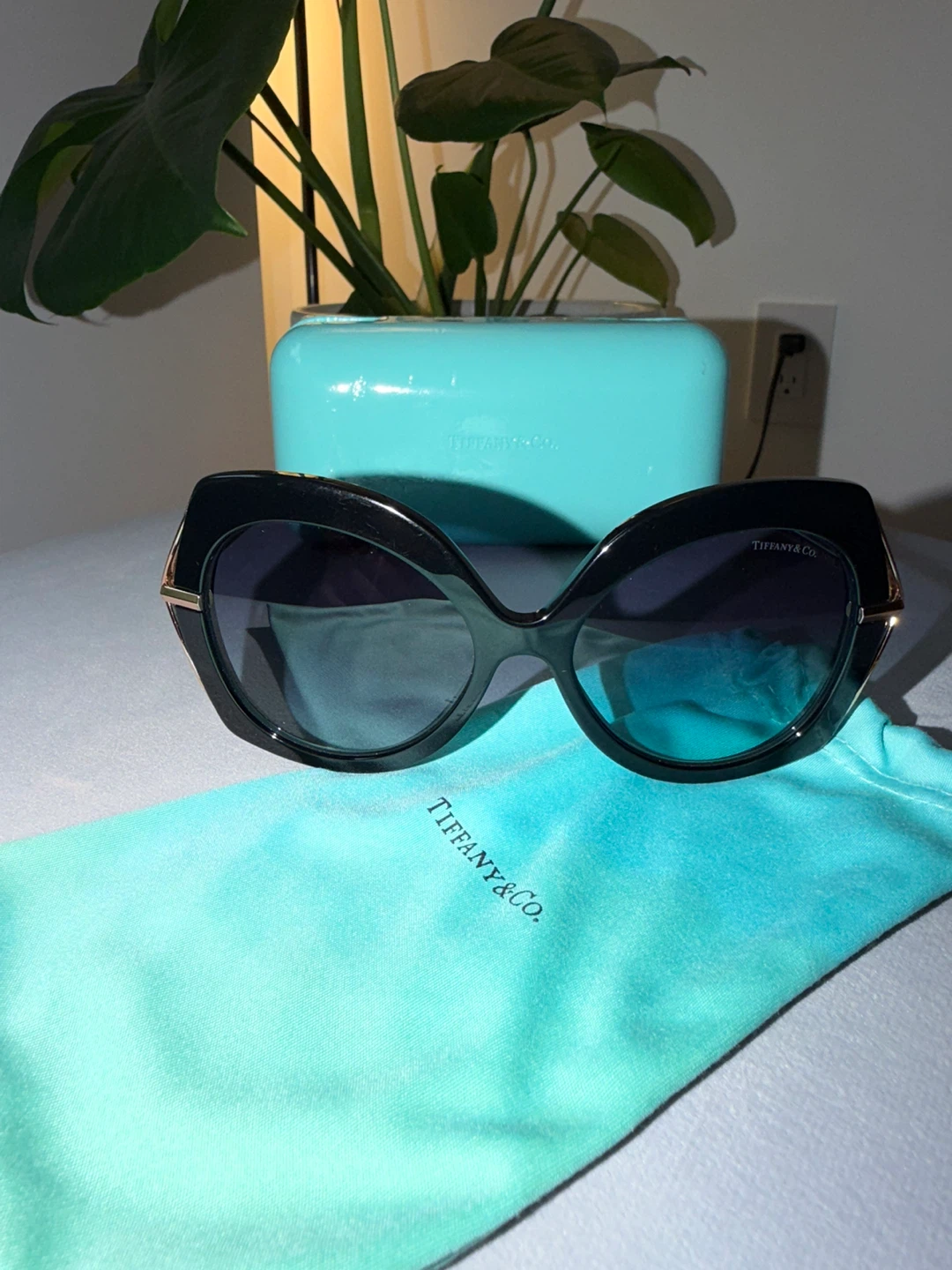Tiffany & Co. Sunglasses with Case and Pouch
