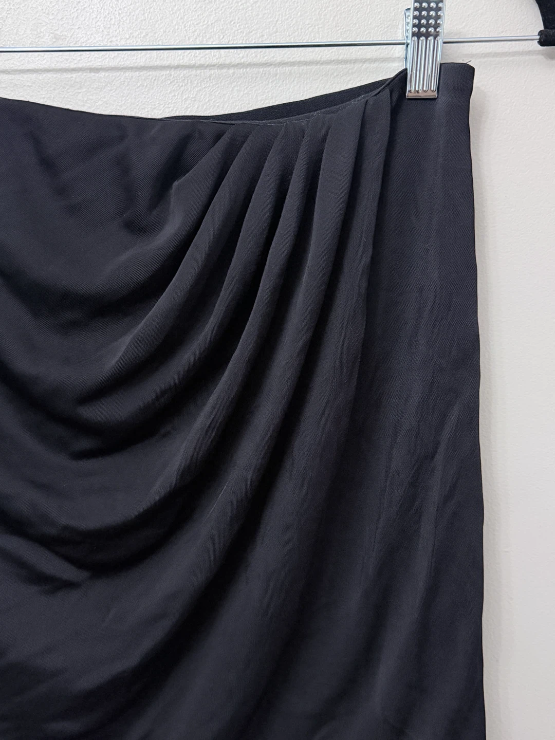 Babaton Black Draped Mini Skirt - photo 4