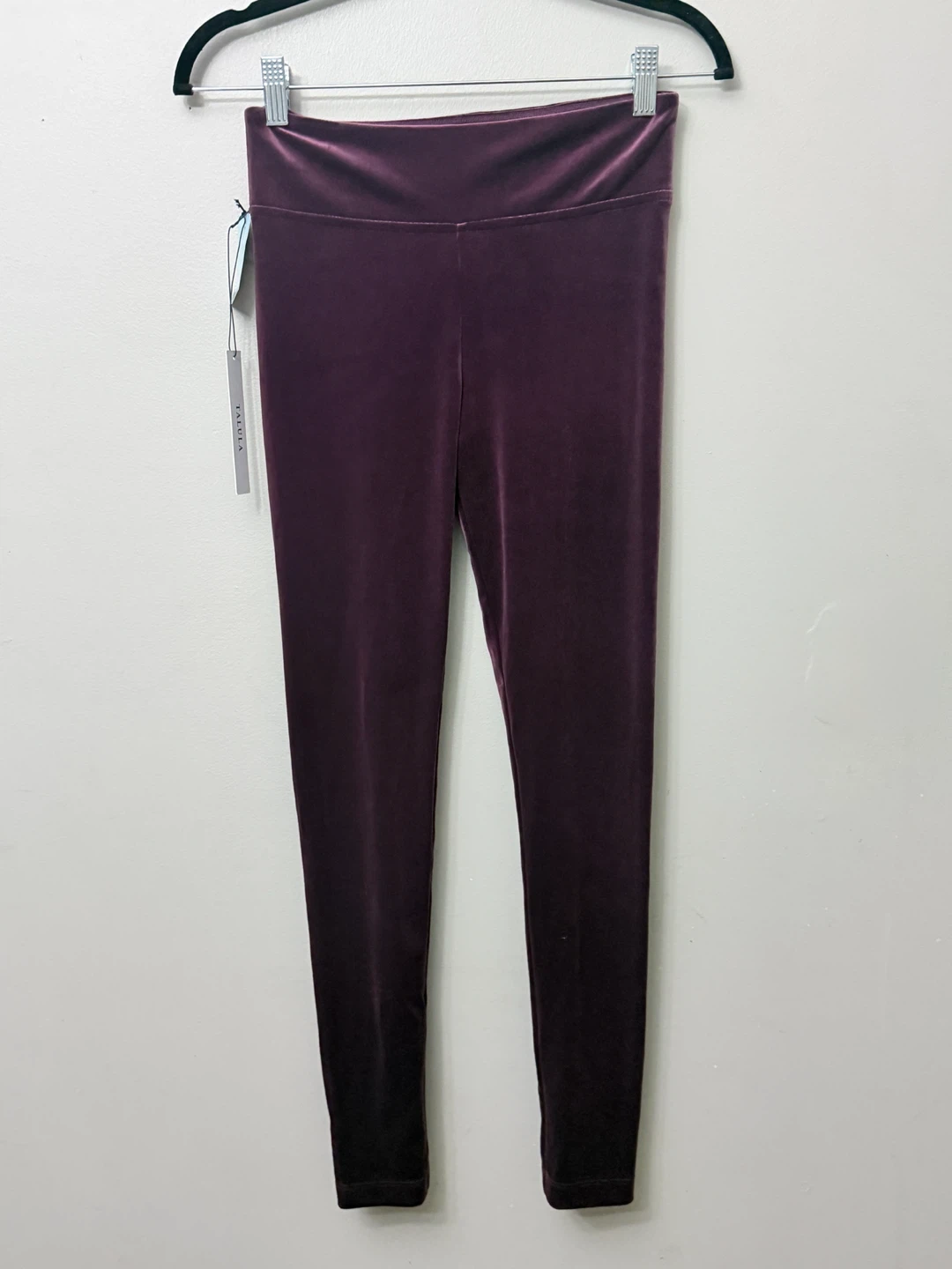 Talula Velvet Leggings - Plum - Size S - photo 2