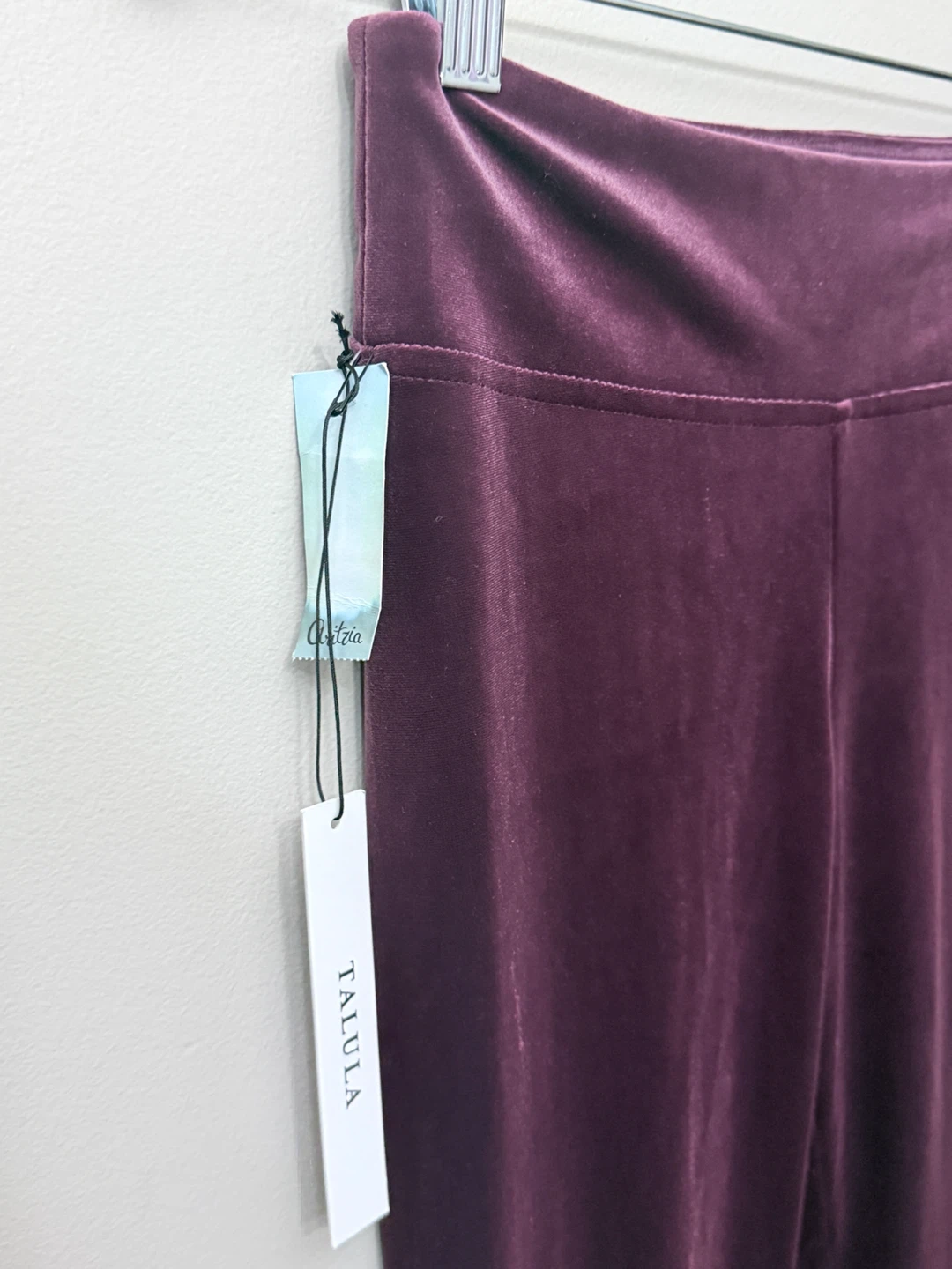 Talula Velvet Leggings - Plum - Size S - photo 3