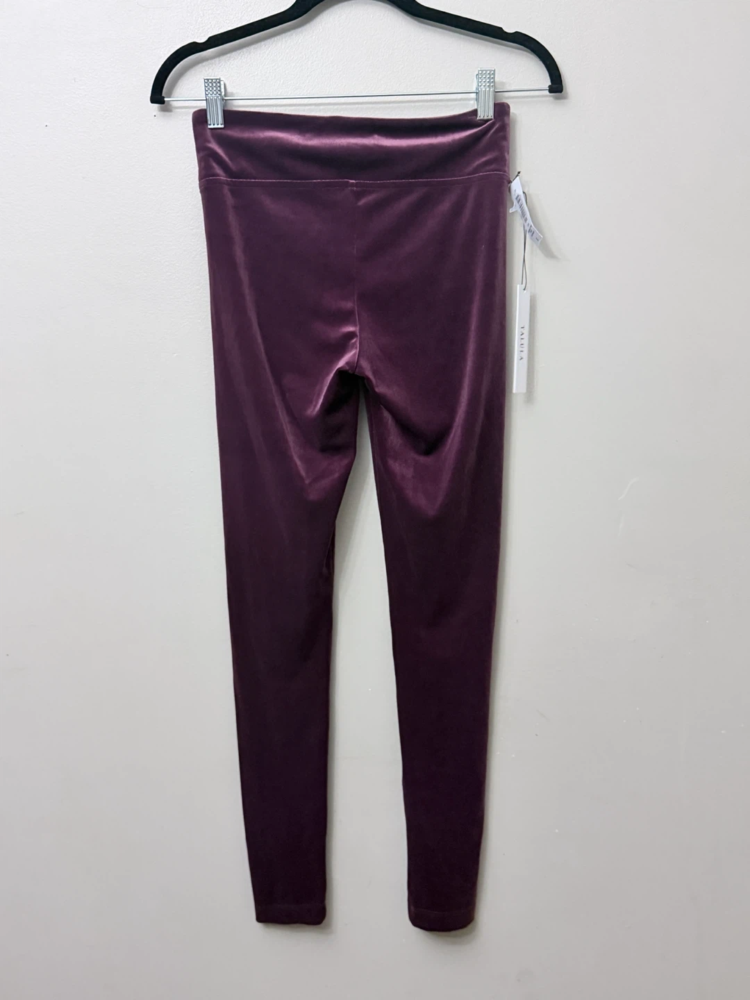 Talula Velvet Leggings - Plum - Size S - photo 4