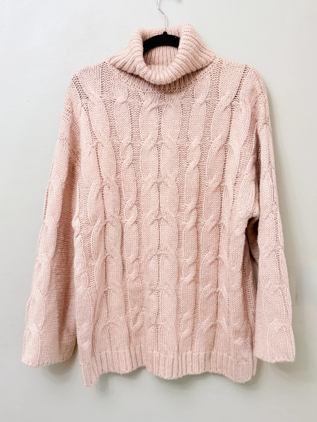 Native Youth Cable Knit Turtleneck Sweater Oversized XS - photo 3