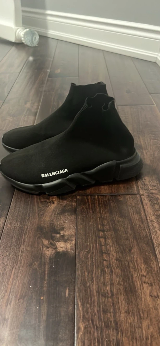 Balenciaga Black Speed Trainers