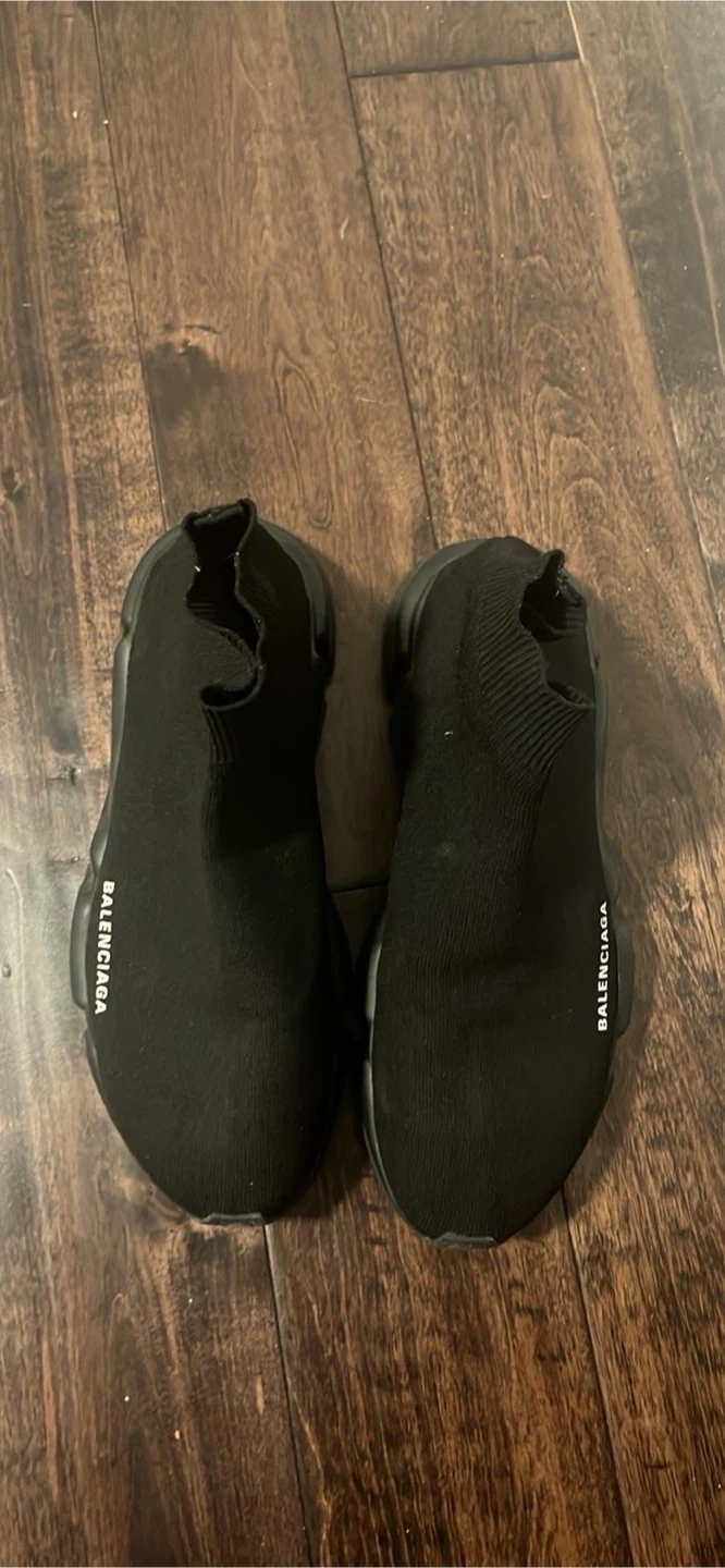 Balenciaga Black Speed Trainers - photo 2