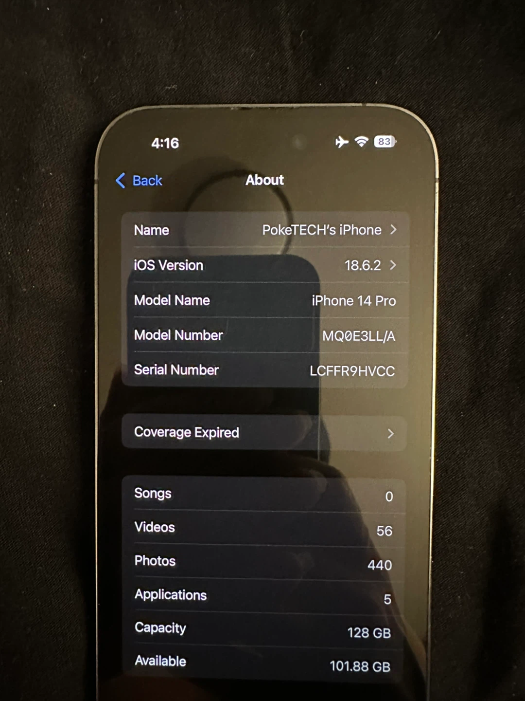 T-Mobile Apple iPhone 14 Pro 128GB 84% BH Excellent - photo 3