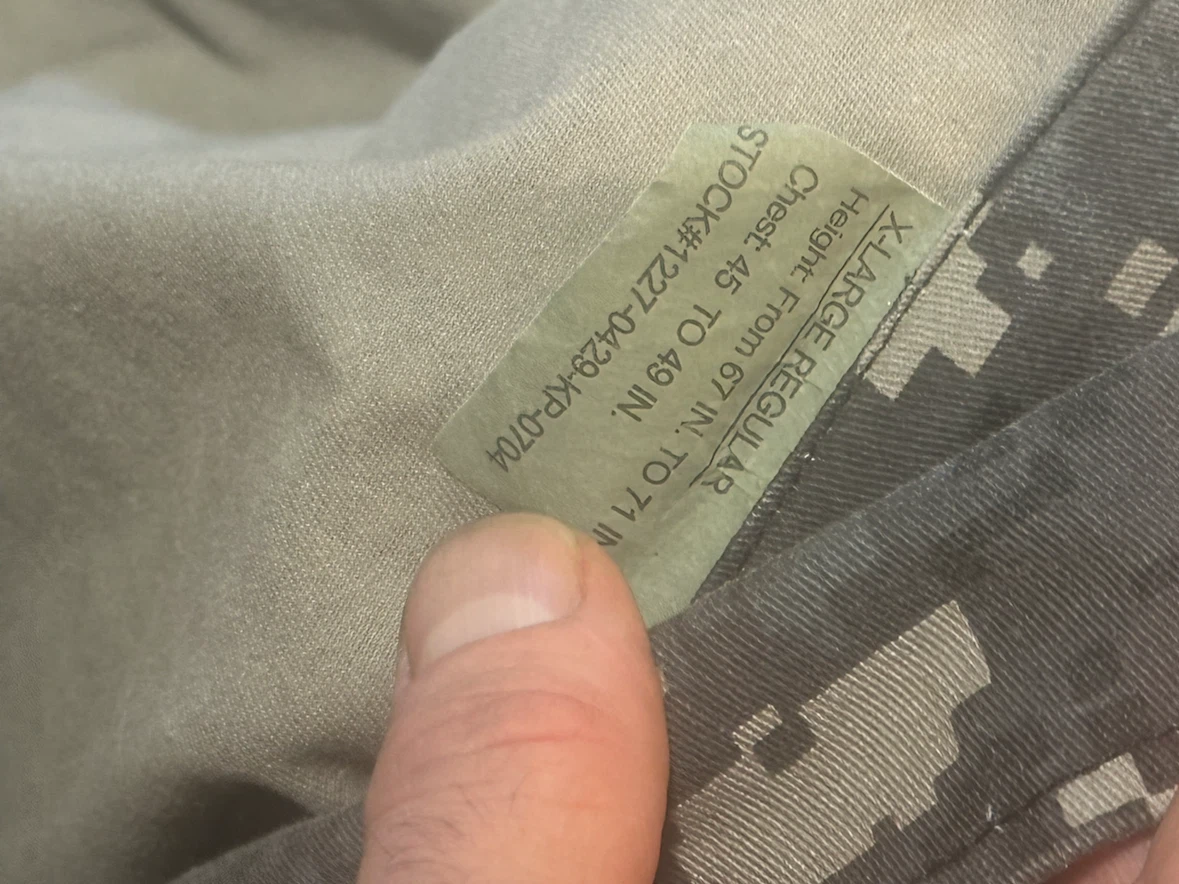 US Army ACU Digital Camo Uniform Set Jacket & Cargo Pants - photo 4