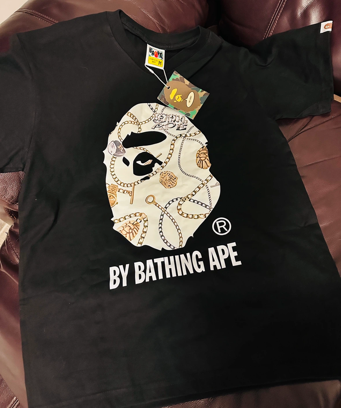 BAPE "By Bathing Ape" Graphic T-Shirt - Black, Size M