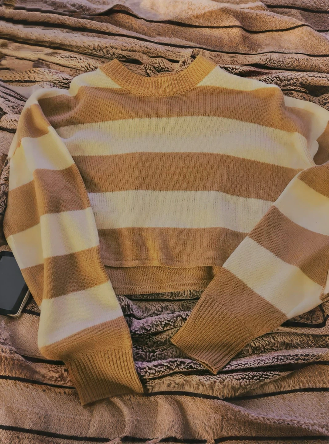 Striped Cropped Sweater