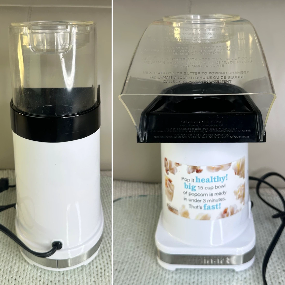 Cuisinart EasyPop Hot Air Popcorn Maker CPM-100W - photo 3