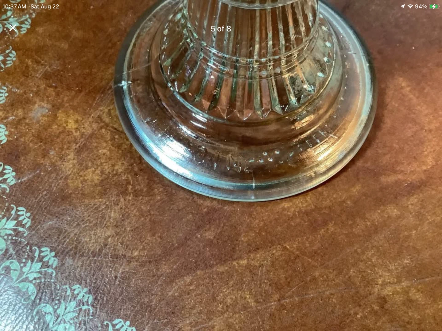 Antique “An Qing China” Oil Lamp Embossed Flying Birds 🐞 - photo 4