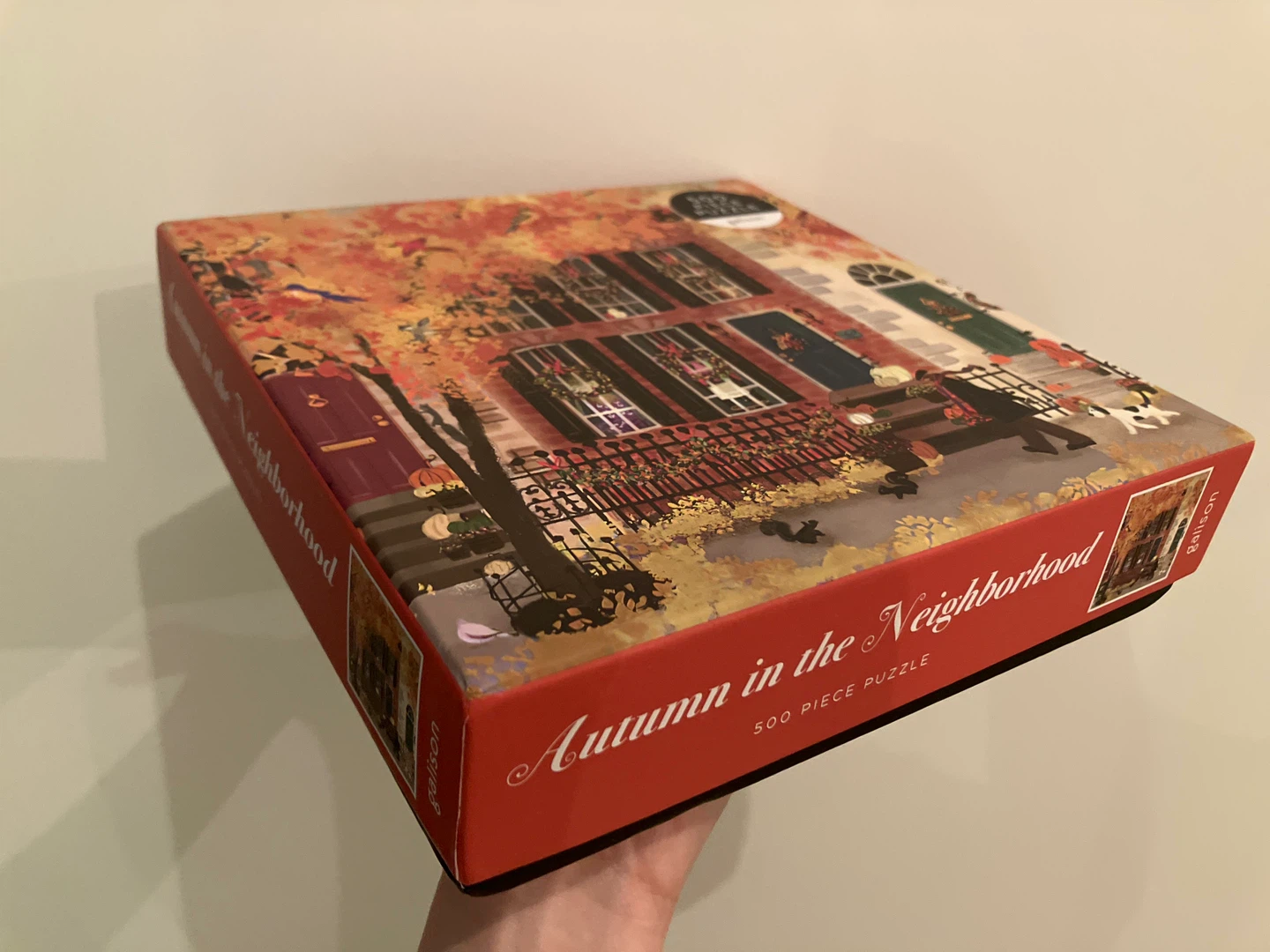 Galison Autumn in the Neighborhood 500 Piece Puzzle - photo 2