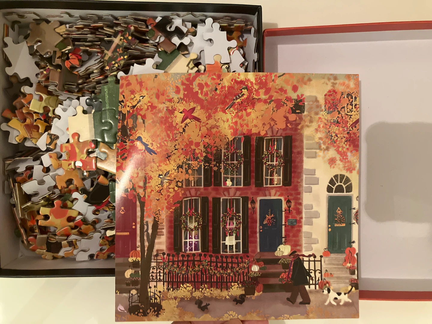 Galison Autumn in the Neighborhood 500 Piece Puzzle - photo 3