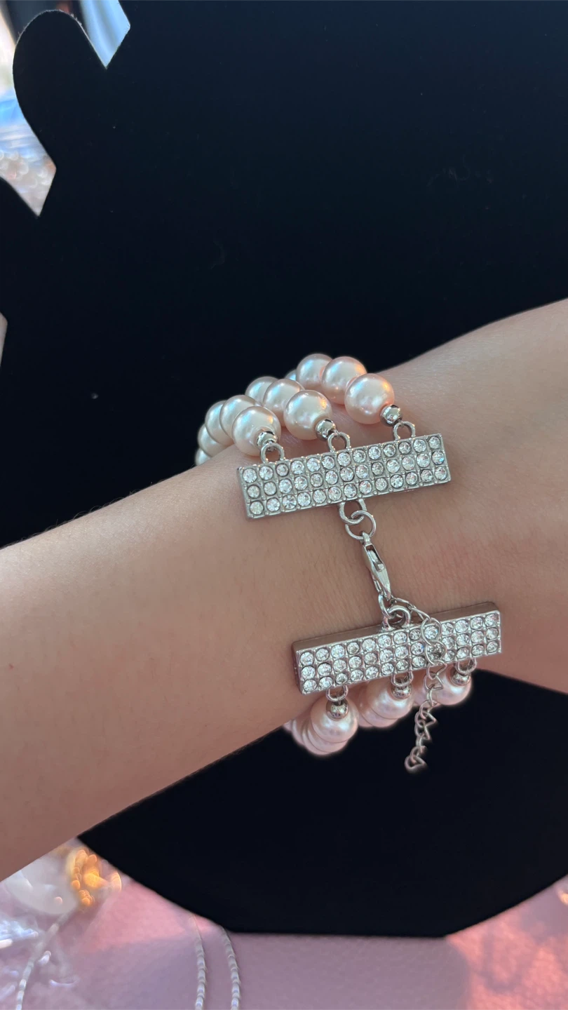 Pearl and Rhinestone Bracelet - photo 2