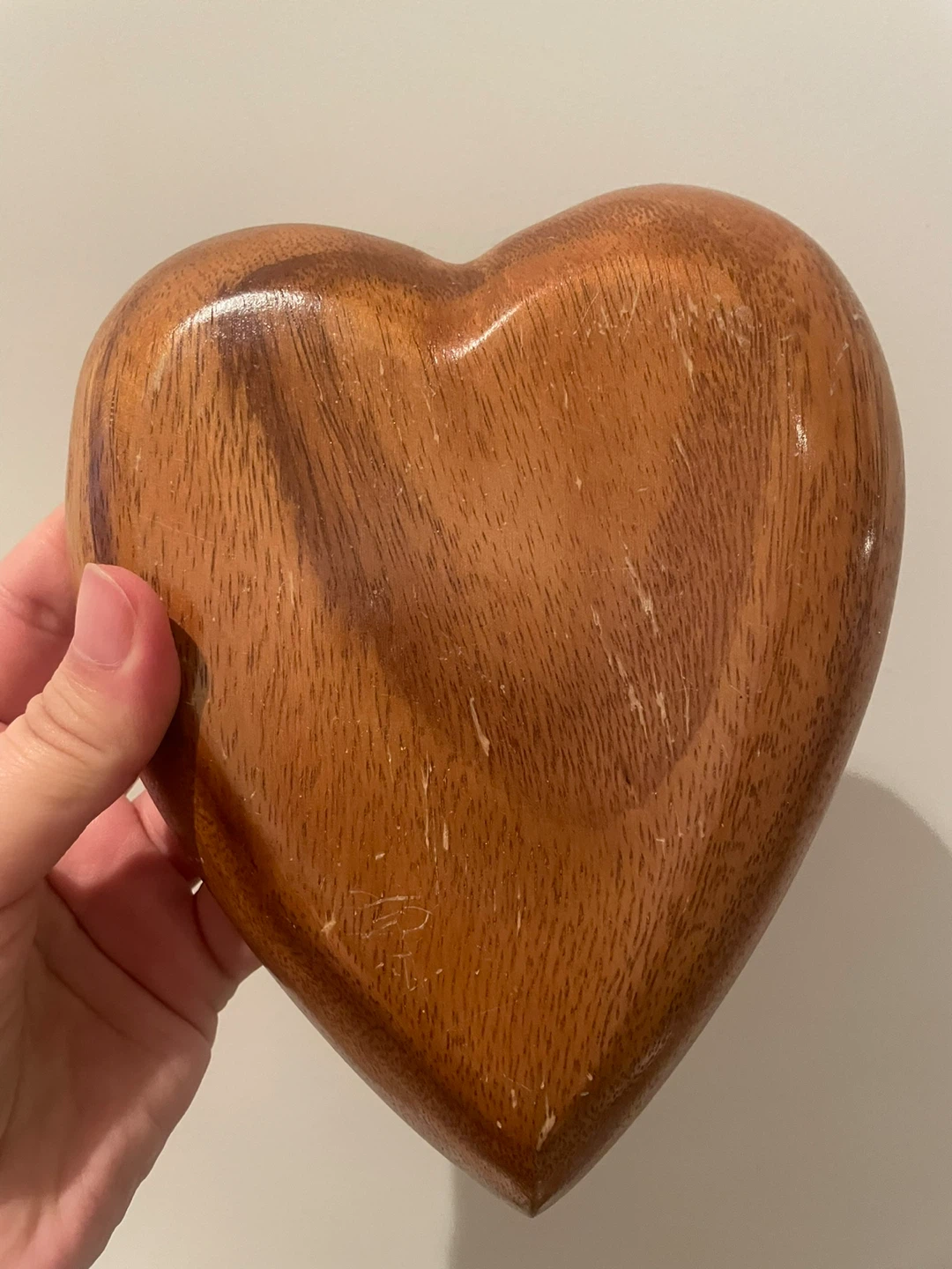 Wooden Heart-Shaped Dish - photo 3